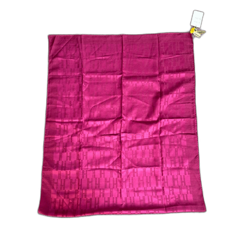Hermes Hermes Purple Printed Silk Scarf Size ONE SIZE - 1 Thumbnail