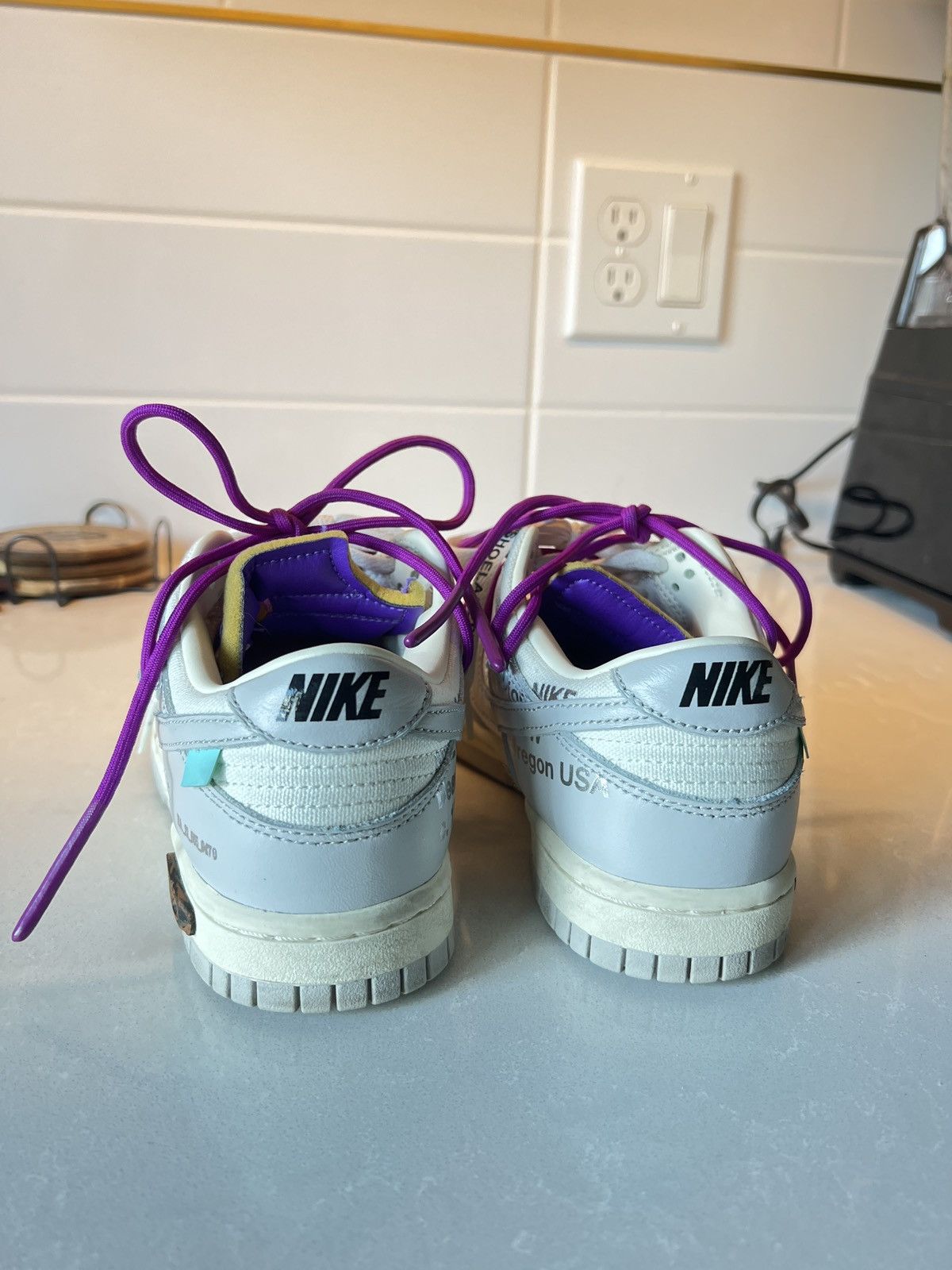 Nike × Off-White NIKE DUNK LOW OFF-WHITE LOT 28 Size US 6 / IT 36 - 4 Thumbnail