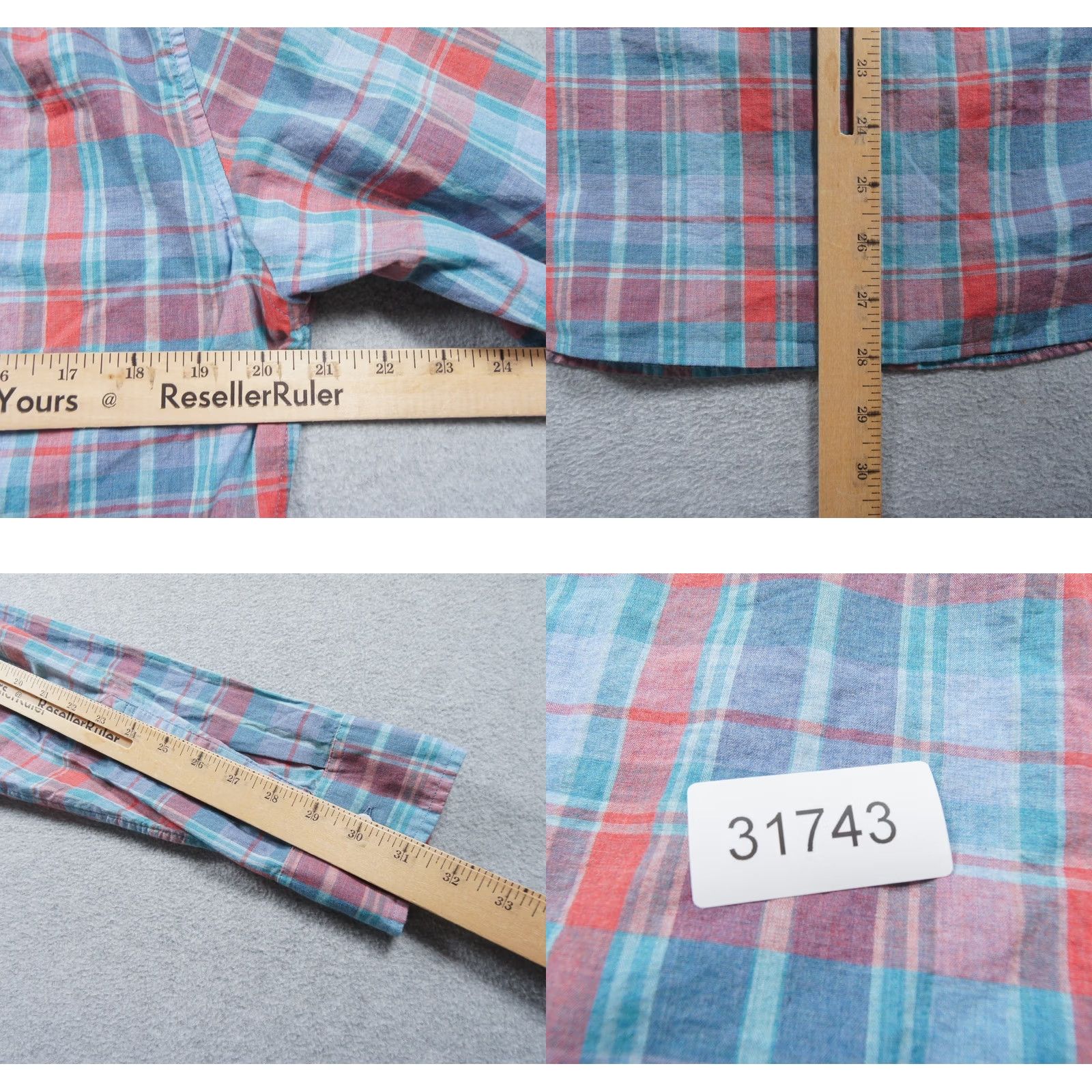 J.Crew JCrew Shirt Mens Medium Button-Down Slim Fit Plaid Business Work Long Sleeve Size US M / EU 48-50 / 2 - 8 Thumbnail
