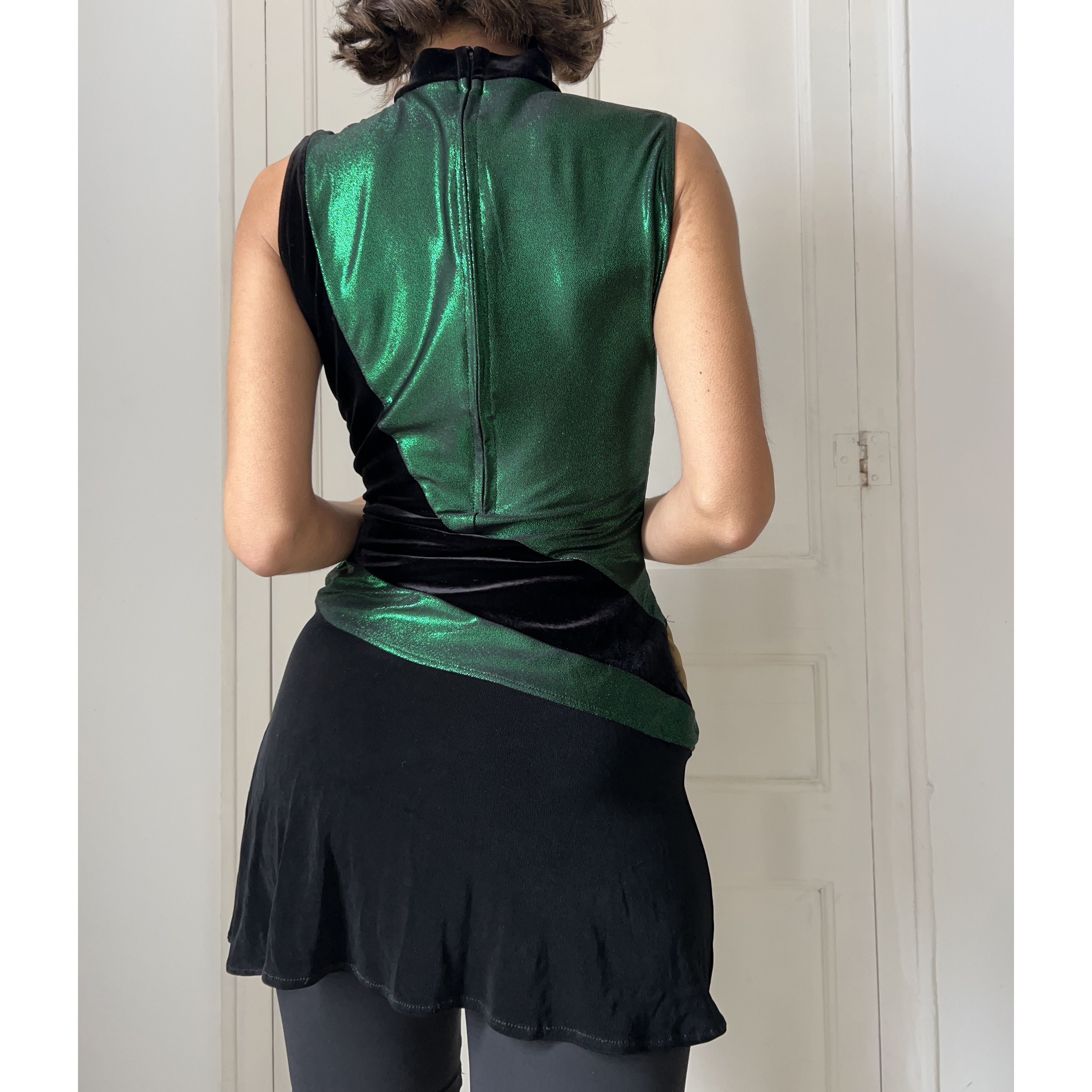 Vintage Vintage 70s Majorette Mini Dress Size M / US 6-8 / IT 42-44 - 2 Thumbnail