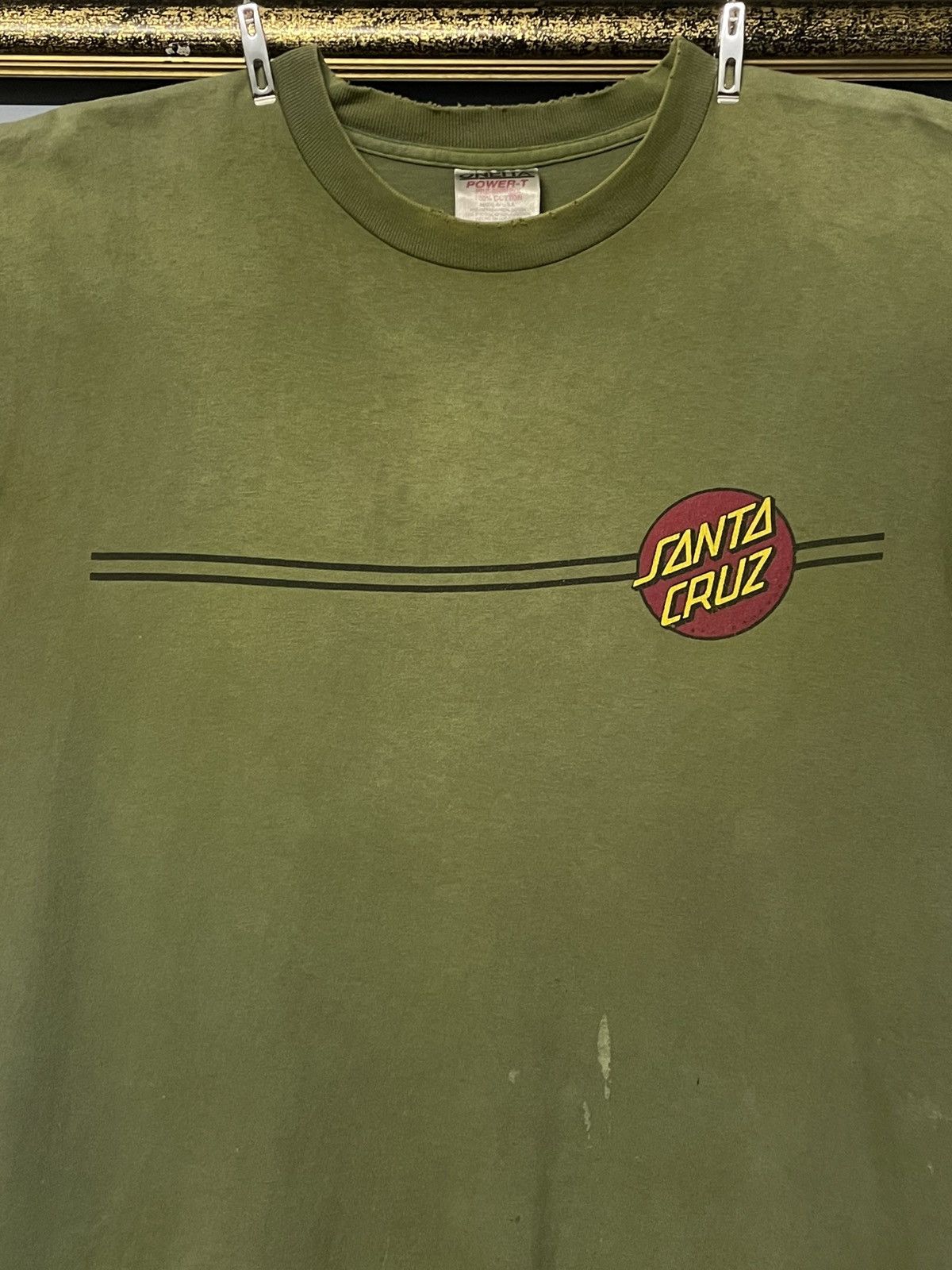 Santa Cruz Skateboards Og 1990s Single Stitch Santa Cruz Sunfaded Distressed Tshirt Size US L / EU 52-54 / 3 - 3 Thumbnail