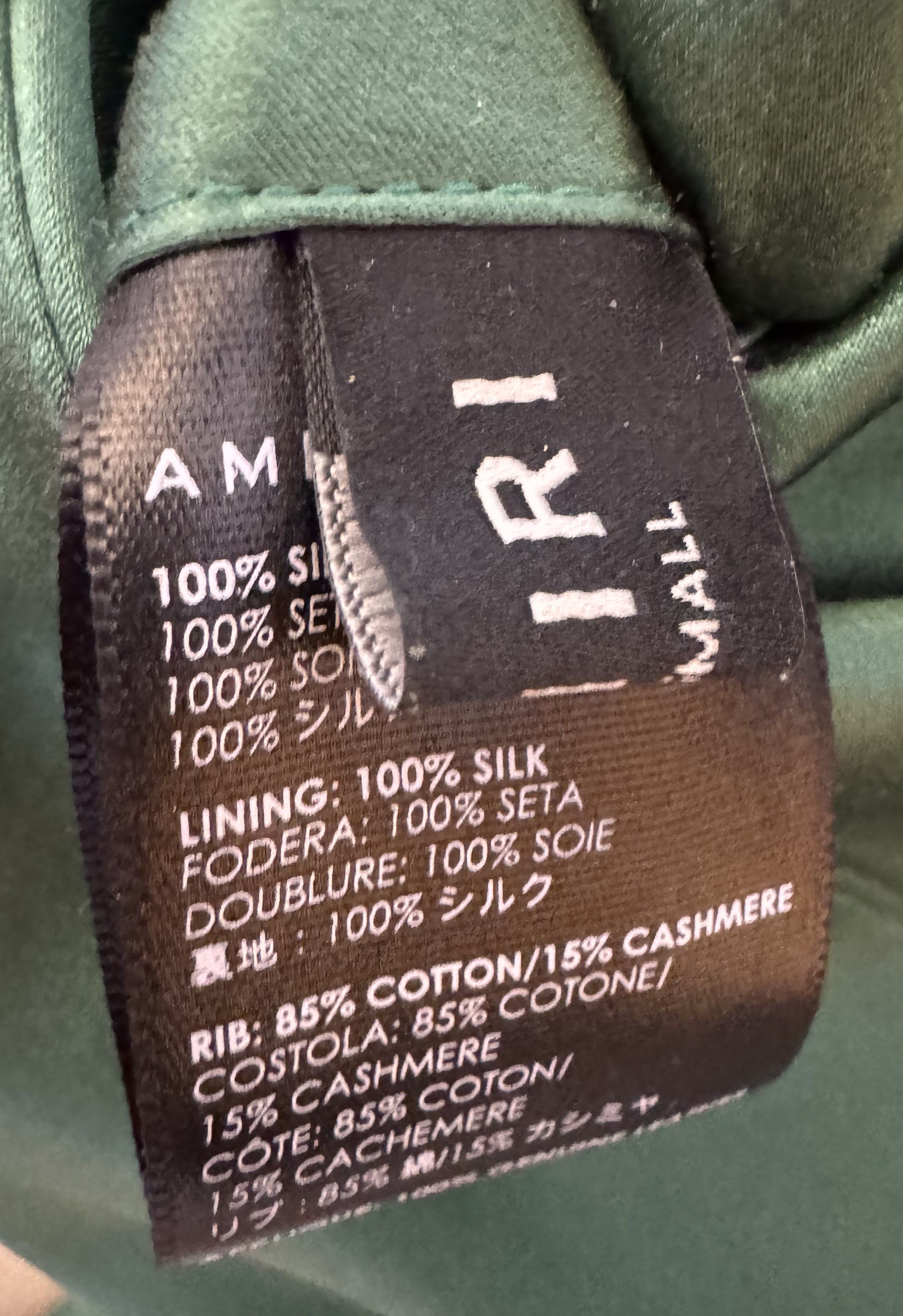 Amiri Amiri Reversible Silk Bomber Jacket Gold/Green Size US XS / EU 42 / 0 - 9 Thumbnail