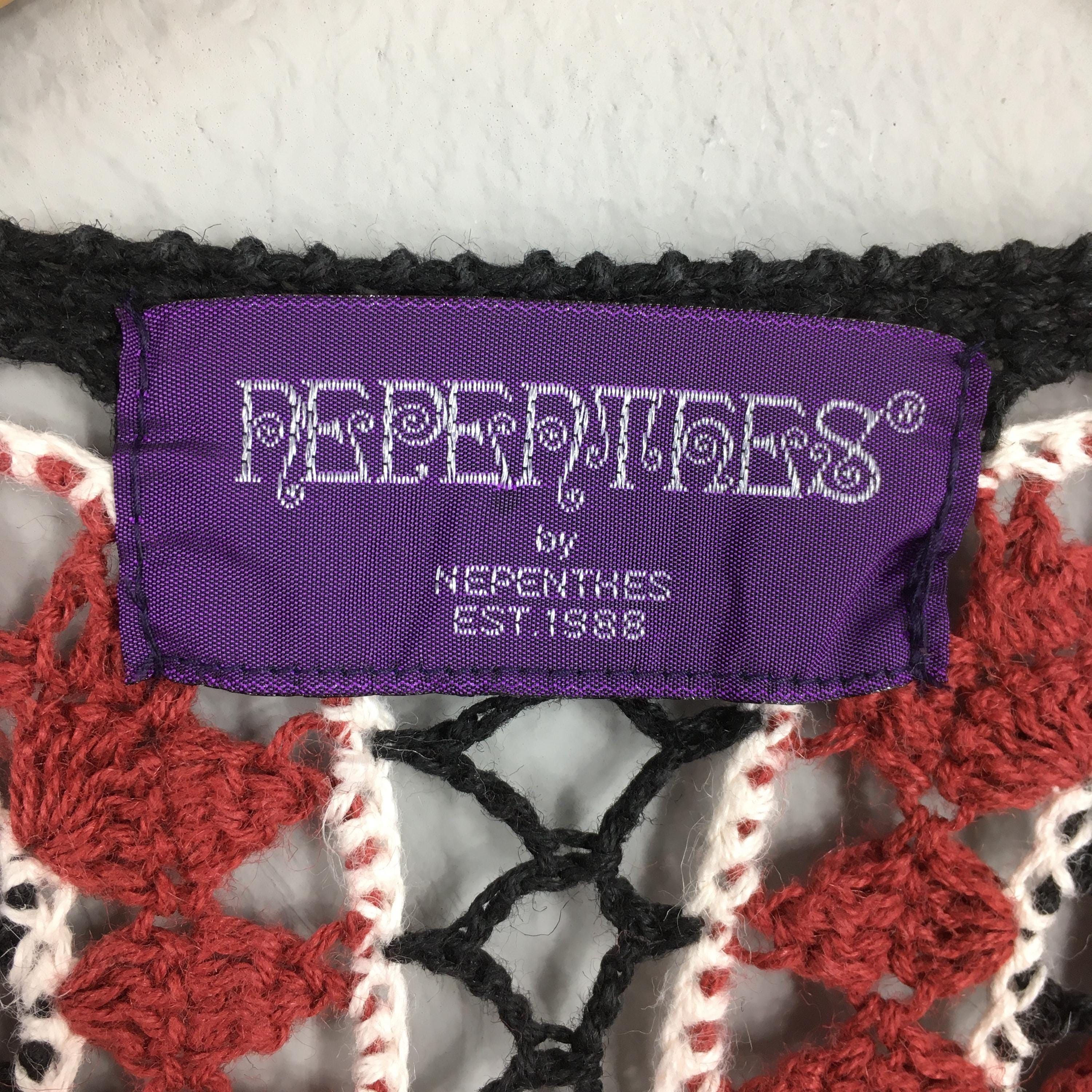 Needles × Nepenthes Vintage Nepenthes Hogg Japan Crochet Cardigan Medium Size M / US 6-8 / IT 42-44 - 5 Thumbnail