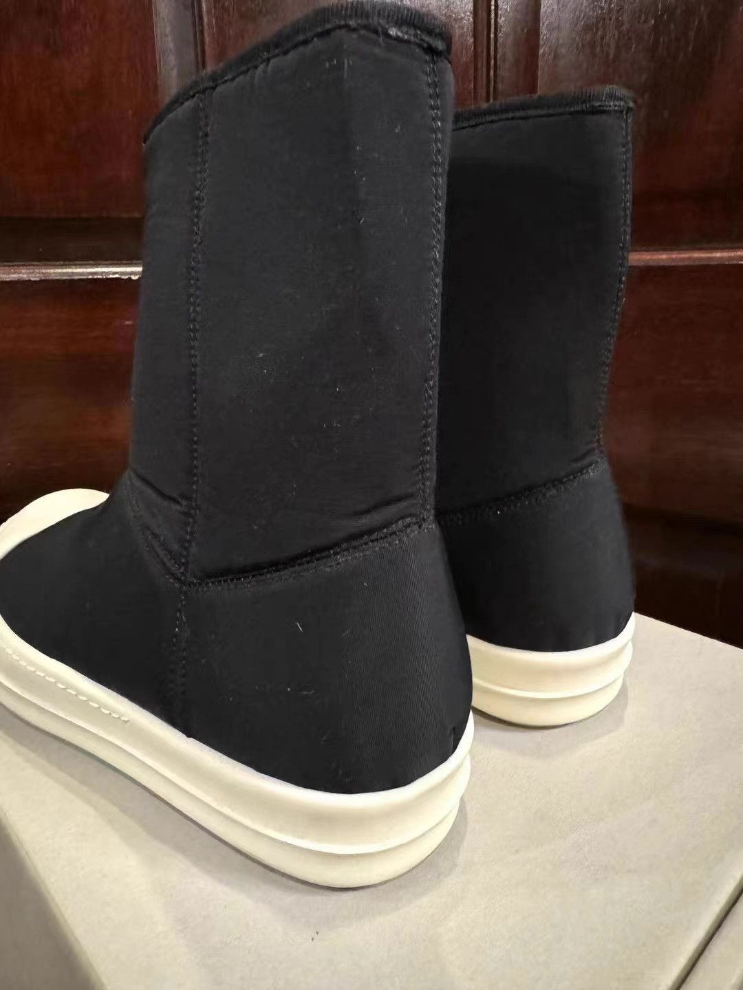 Rick Owens Drkshdw DRKSHDW Black Ramones Spacer Fabric Snow Boots Ｑ25 Size US 9 / EU 42 - 4 Thumbnail