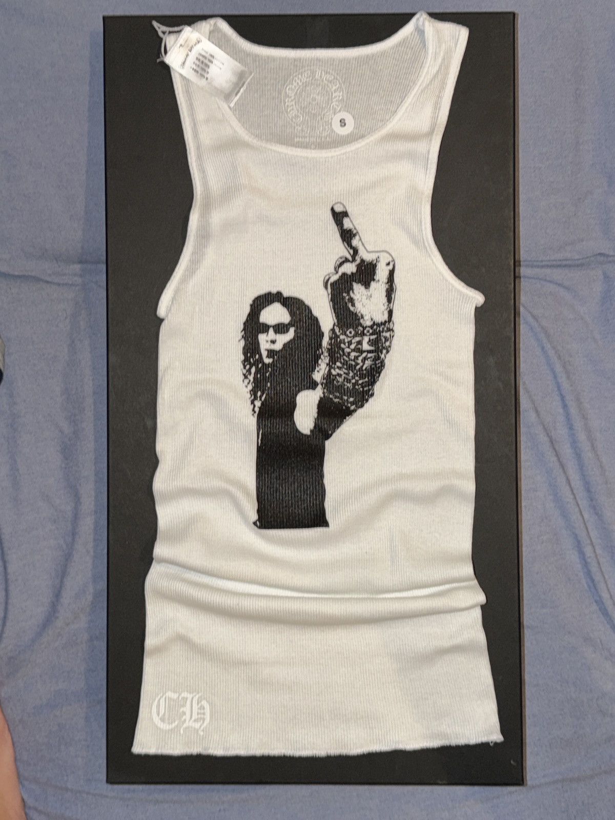 Chrome Hearts Chrome Hearts Richard Stark Middle Finger Tank Top White Size S / US 4 / IT 40 - 2 Thumbnail