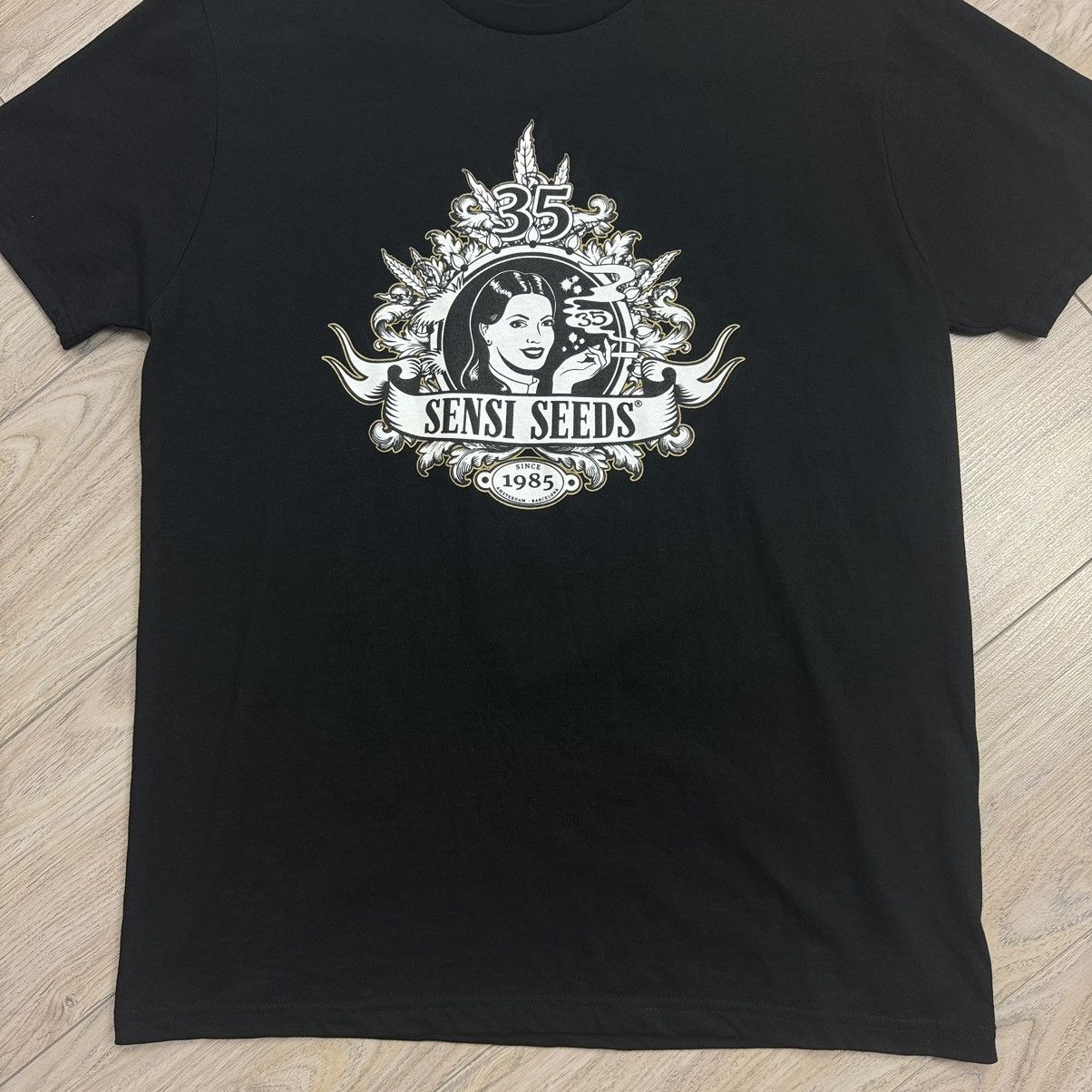 Band Tees Sensi Seeds Anniversary Black Tee Size US M / EU 48-50 / 2 - 5 Thumbnail