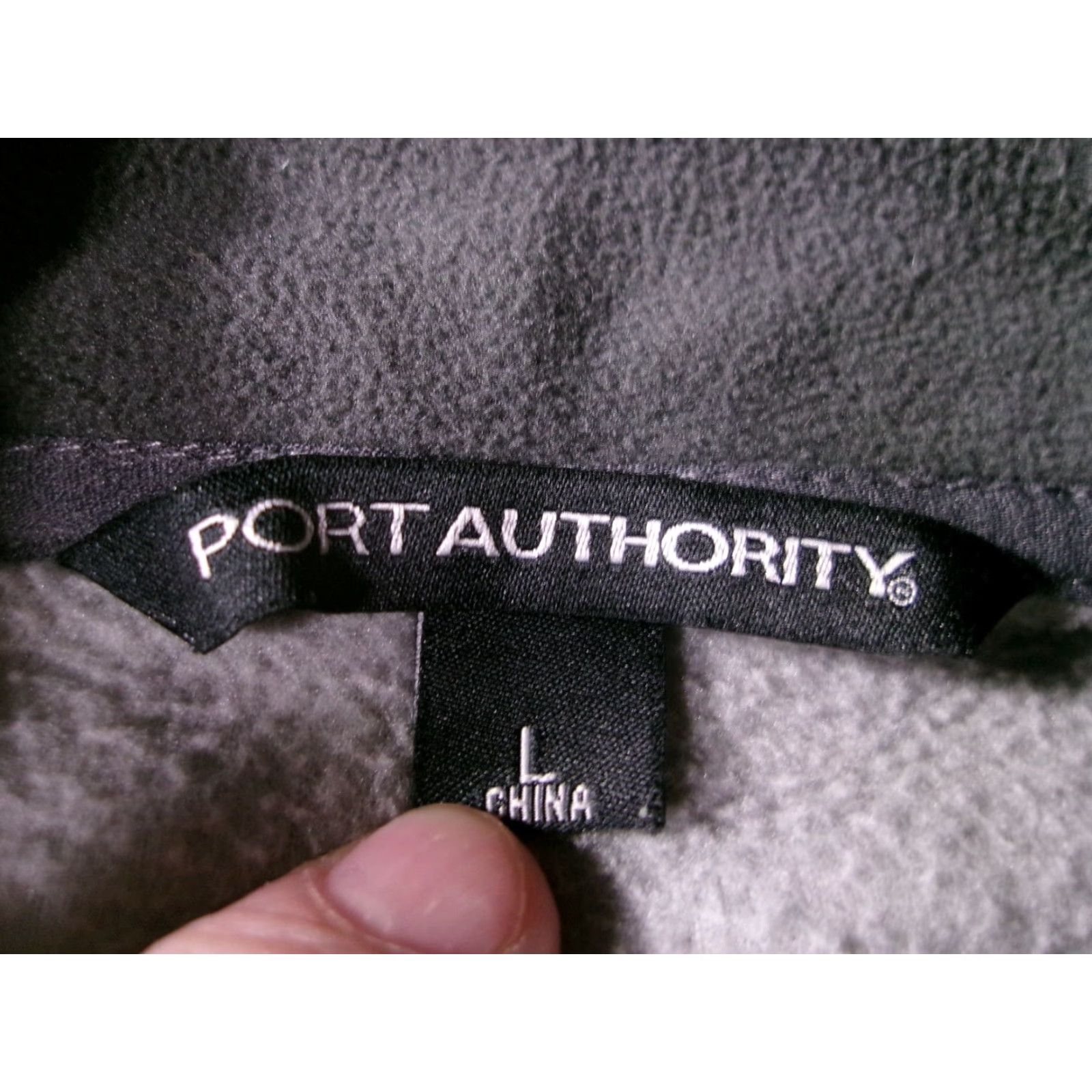 Port Authority Geiger Fleece Jacket Men Large Gray Full Zip Workwear Classic Size US L / EU 52-54 / 3 - 7 Thumbnail