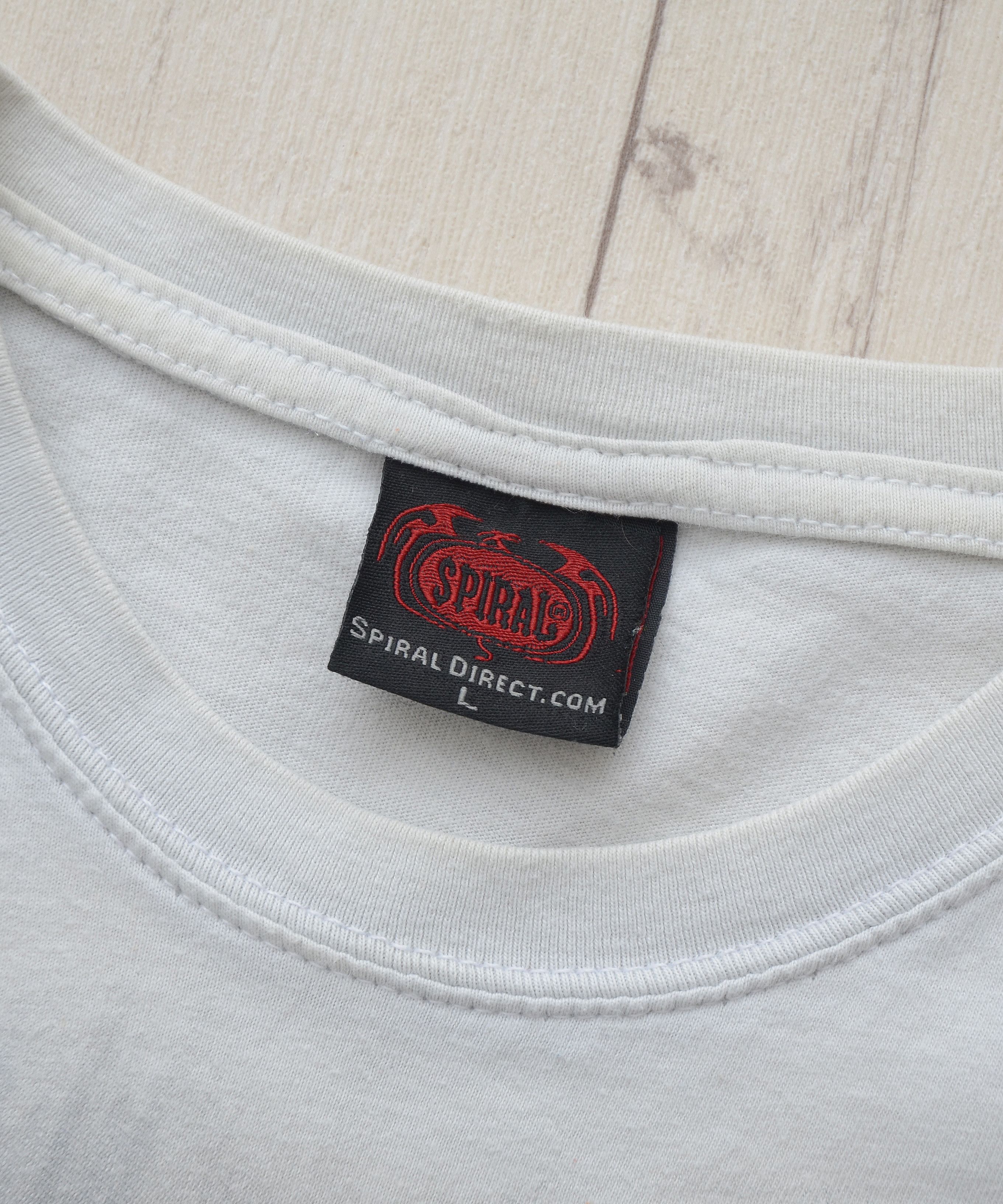 Japanese Brand × Vintage Y2K All Over Print Style Dragon T-Shirt Tee Spiral Direct Size US L / EU 52-54 / 3 - 10 Thumbnail
