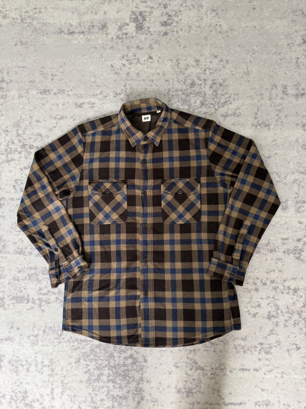 Uniqlo UNIQLO CHEKERED FLANNEL BUTTON UP SHIRT Size US L / EU 52-54 / 3 - 3 Thumbnail