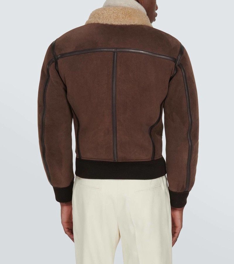Tom Ford 🔥$10.5K VALUE 🔥Tom Ford Shearling Trimmed Leather Jacket Size US M / EU 48-50 / 2 - 4 Thumbnail
