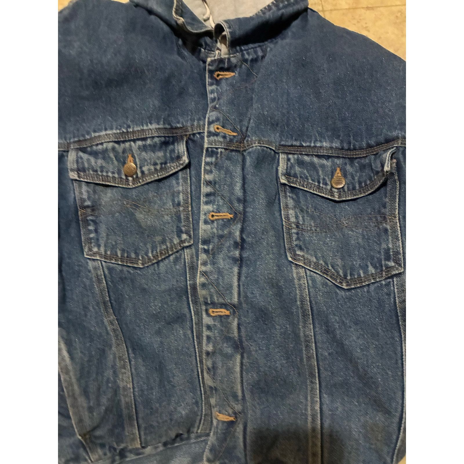 Other Vintage Insulated Denim Hooded Jacket Ash Creek Trading 2X Size US XXL / EU 58 / 5 - 3 Thumbnail