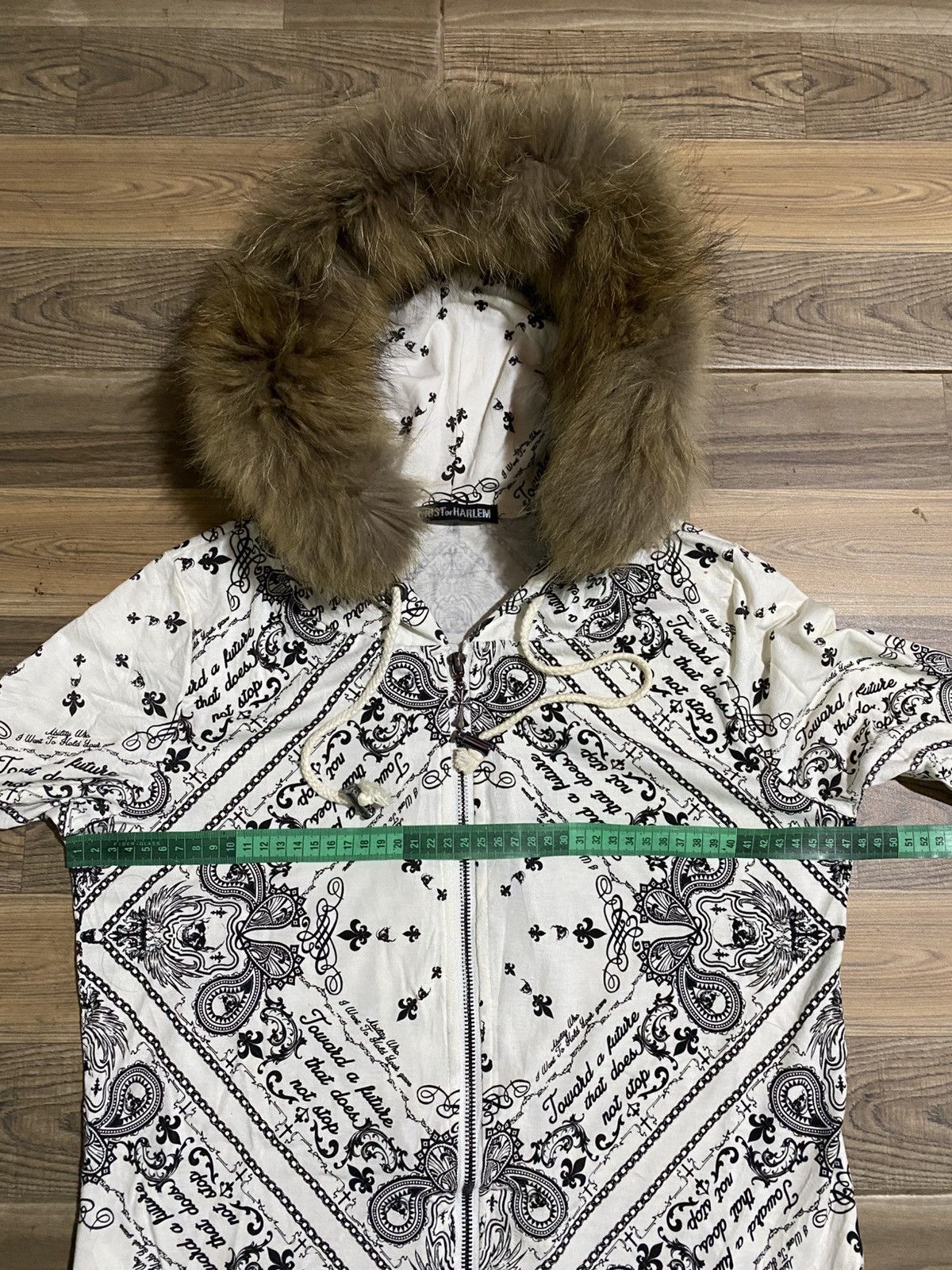 Japanese Brand JAPANESE BRAND GHOST OF HARLEM PAISLAY SKULL FUR HOODIES Size US M / EU 48-50 / 2 - 18 Thumbnail