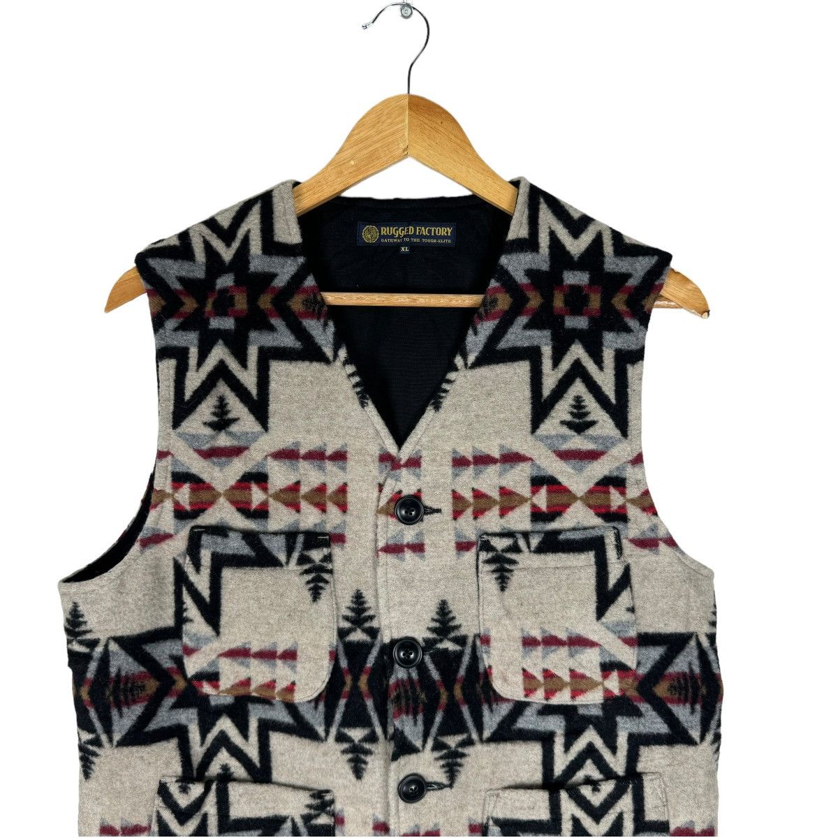 Native ☀️RUGGED FACTORY JAPAN NATIVE VEST Size US XL / EU 56 / 4 - 2 Thumbnail
