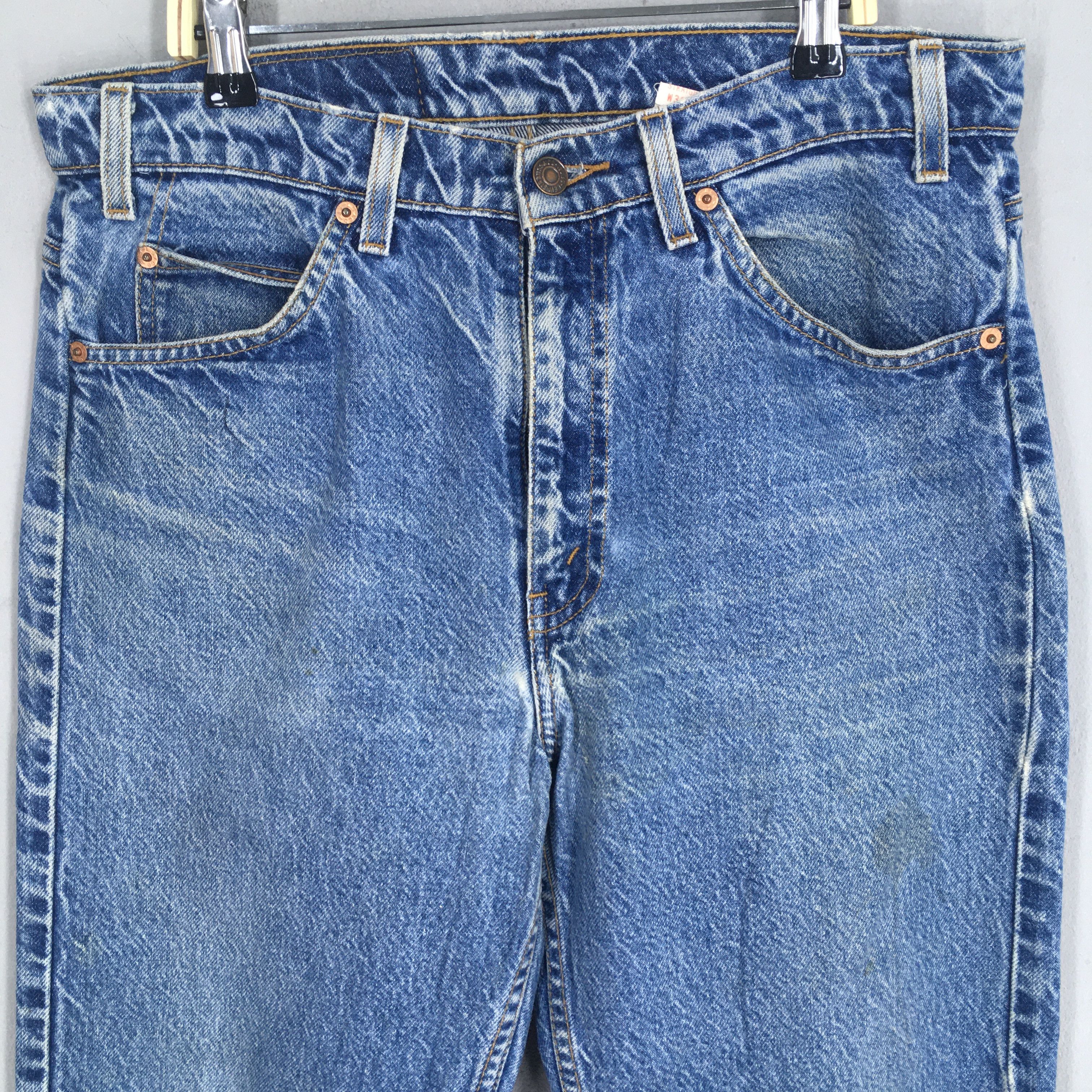 Jean Size 32x29 Vintage Levis 505 Blue High Waisted Jeans Size US 32 / EU 48 - 2 Thumbnail