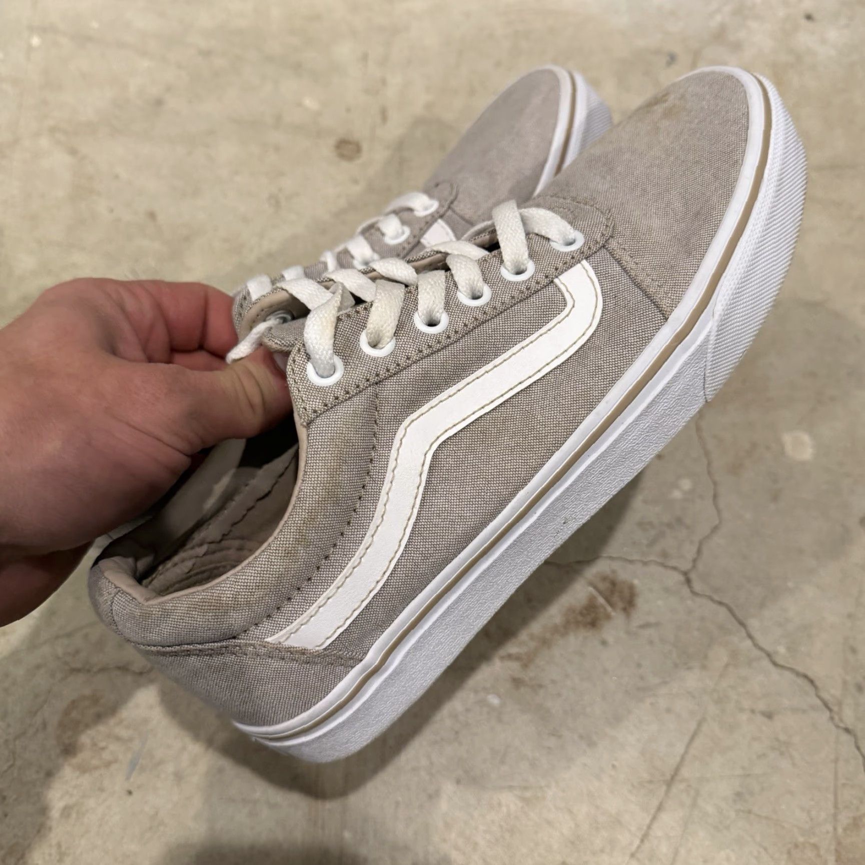 Vans VANS Ward Womens Low Top Lace Up Shoes In (Summer Camp) Taupe Size 8.5 Sneaker Shoes Womens Size M / US 6-8 / IT 42-44 - 4 Thumbnail