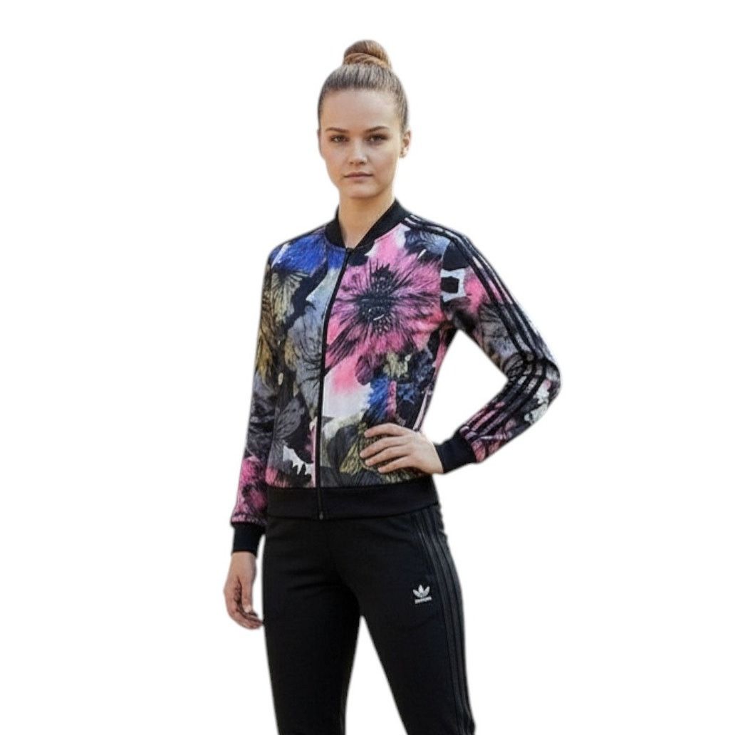 Adidas Adidas Multicolor Long Sleeve Tricot Jacket, Girls L(14) Size L / US 10 / IT 46 - 1 Thumbnail