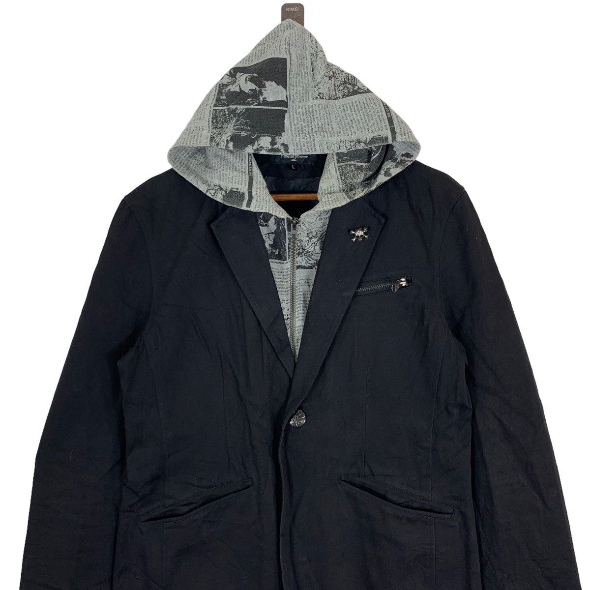 If Six Was Nine × In The Attic × Japanese Brand Vintage In The Attic Make Rapid Progress Skull Hoodie Jacket Size US M / EU 48-50 / 2 - 6 Thumbnail