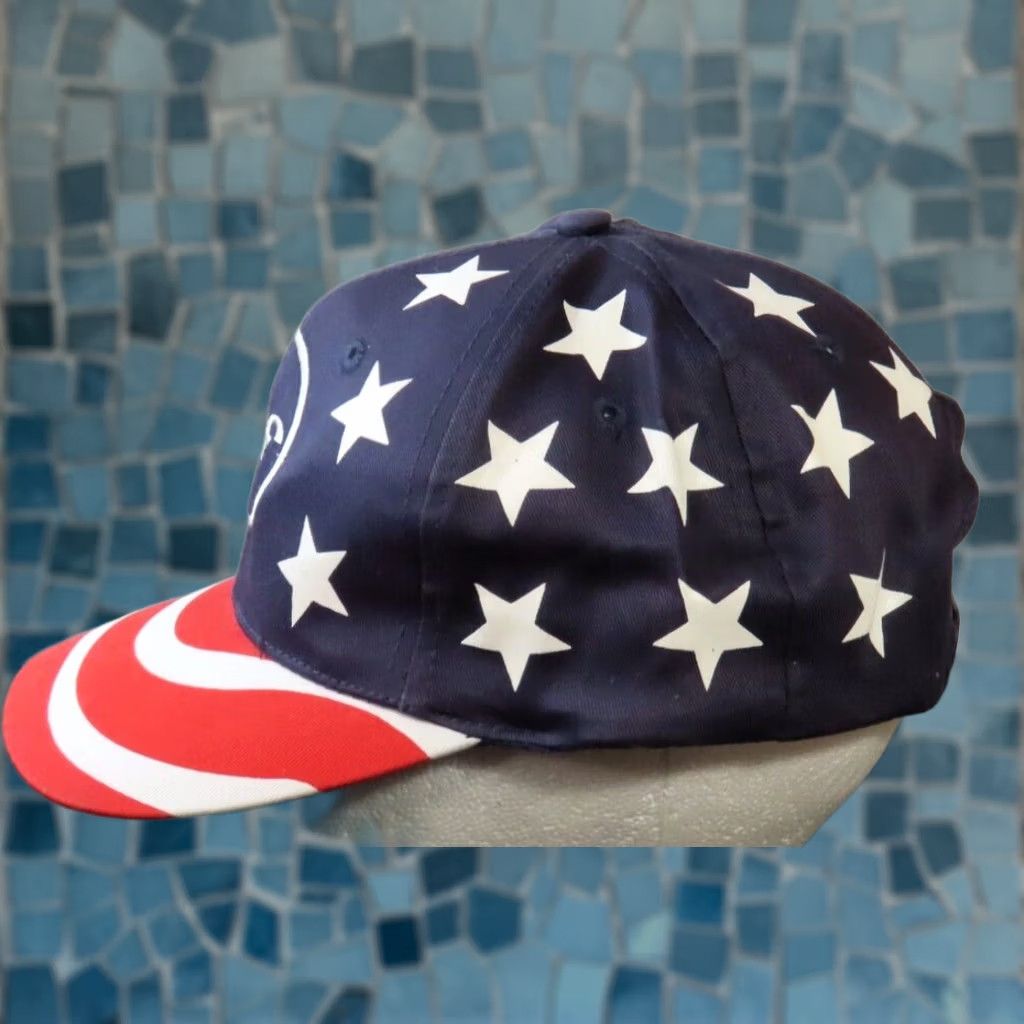 Vintage OTTO Cap Flag Snapback Trucker Hat Adjustable Men Blue American Red White Blue Size ONE SIZE - 1 Thumbnail