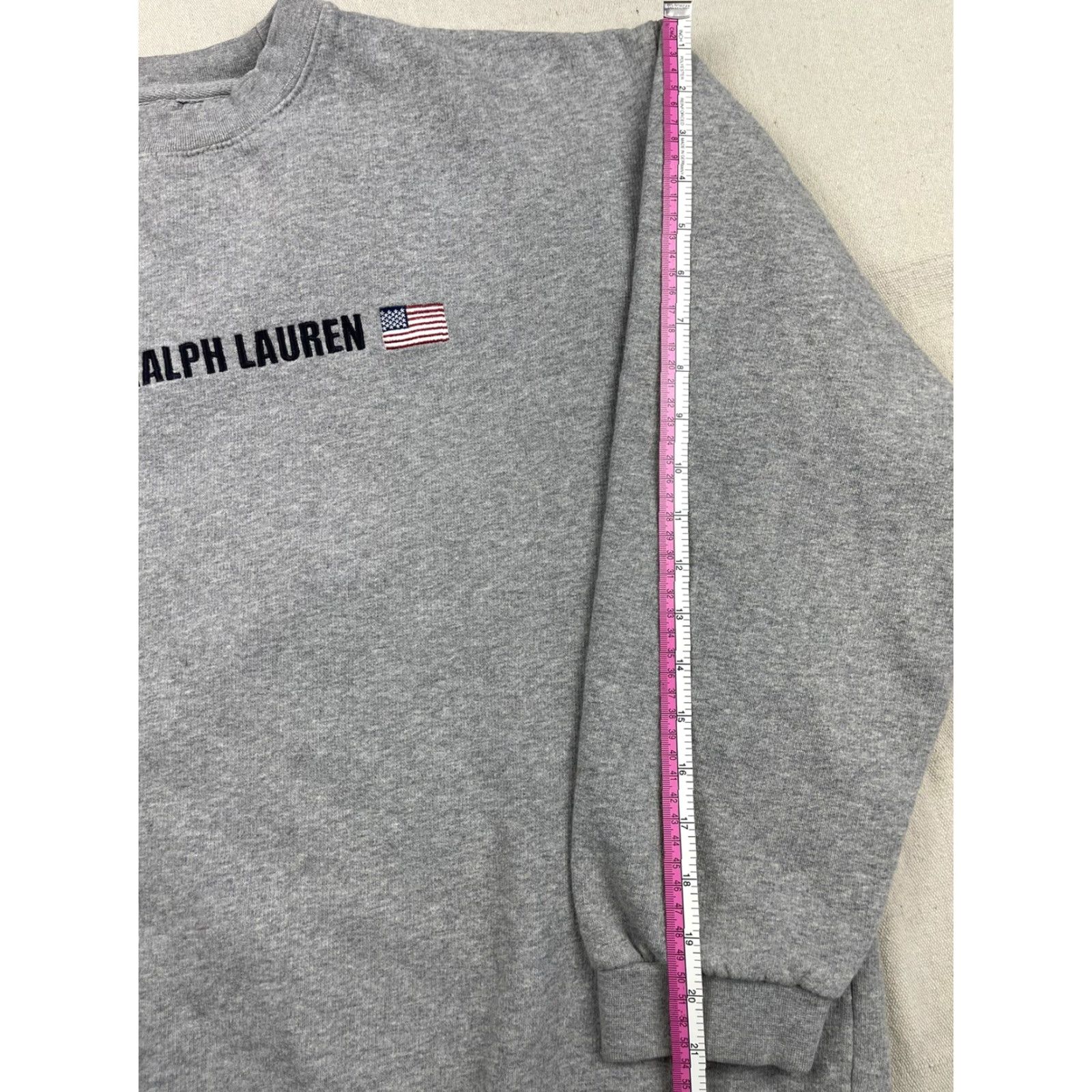 Ralph Lauren VINTAGE Ralph Lauren Chaps Sweatshirt Crewneck Gray Sz M 90s Logo Embroidered Men Pullover Regular Knit Cotton Polyester University? Size US M / EU 48-50 / 2 - 7 Thumbnail
