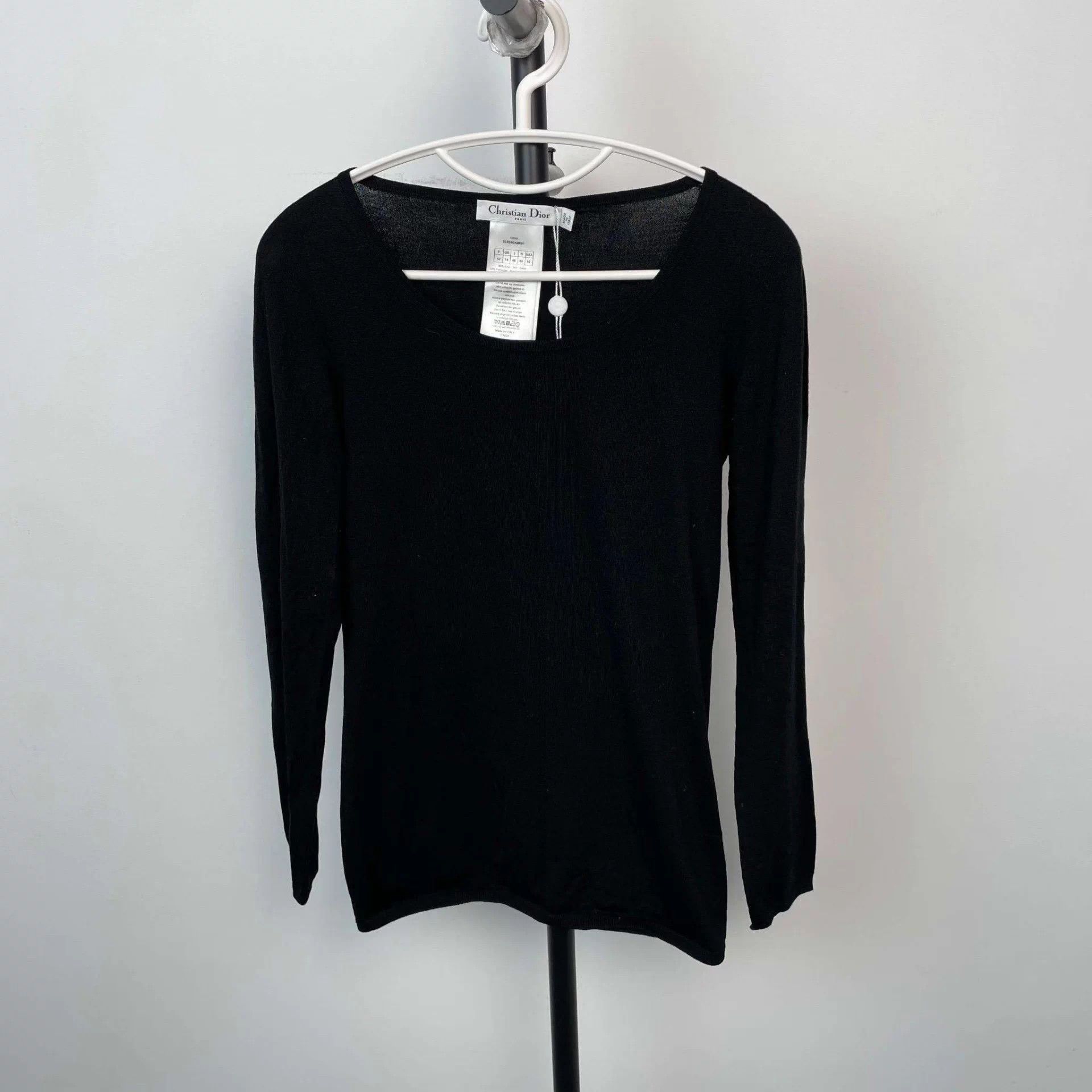 Dior knit sweater 42 black