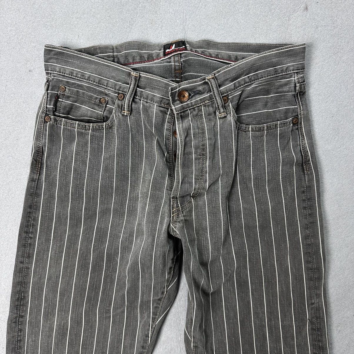 Paul Smith Red Ear Paul Smith Japan Striped Denim Jeans Size US 31 - 2 Thumbnail