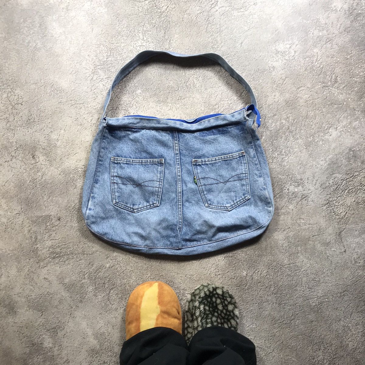 Diesel × Streetwear × Vintage Vintage Diesel Denim Shoulder Bag