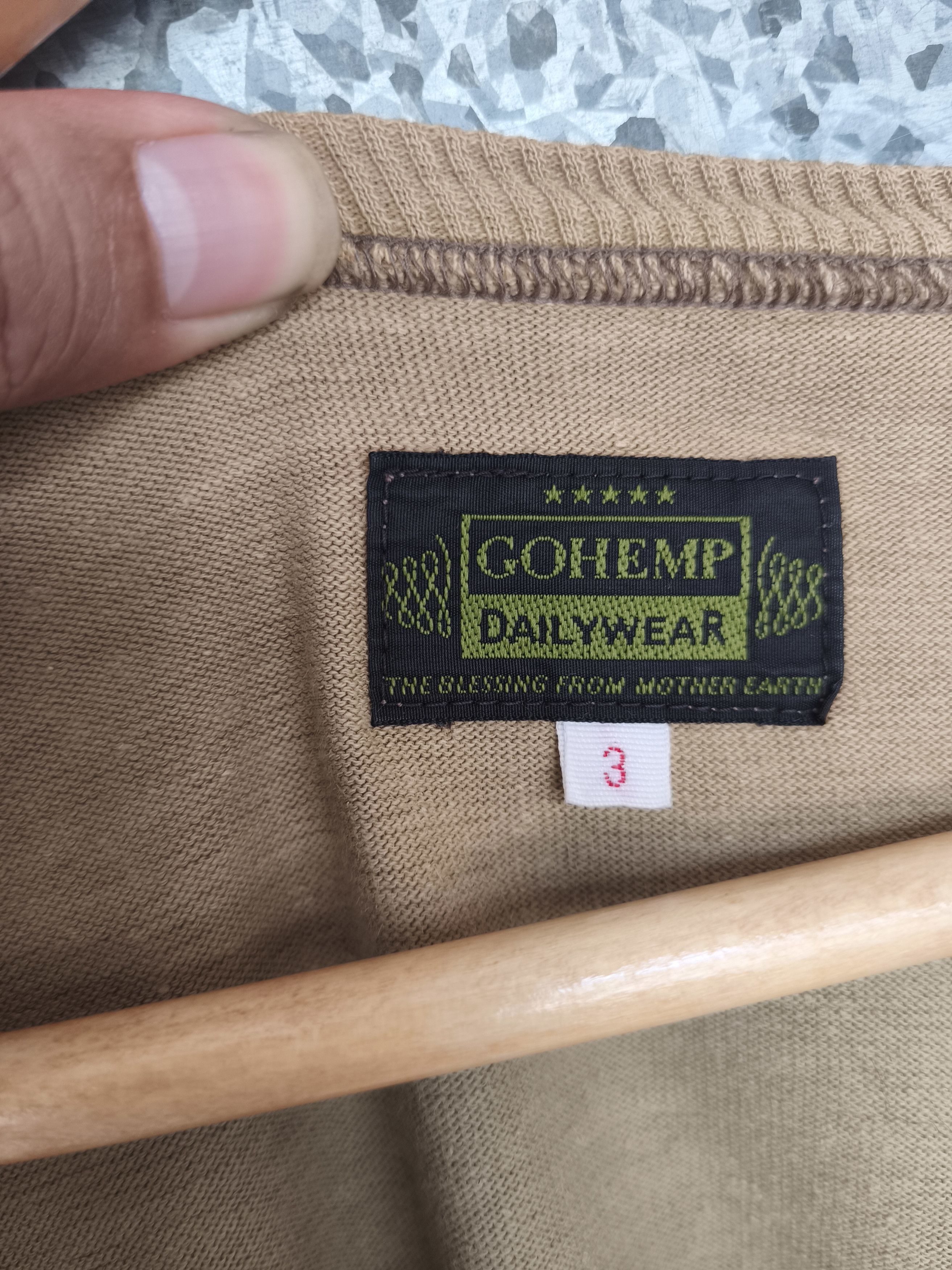 Vintage Vintage GOHEMP t shirt long sleeve Size US M / EU 48-50 / 2 - 6 Thumbnail