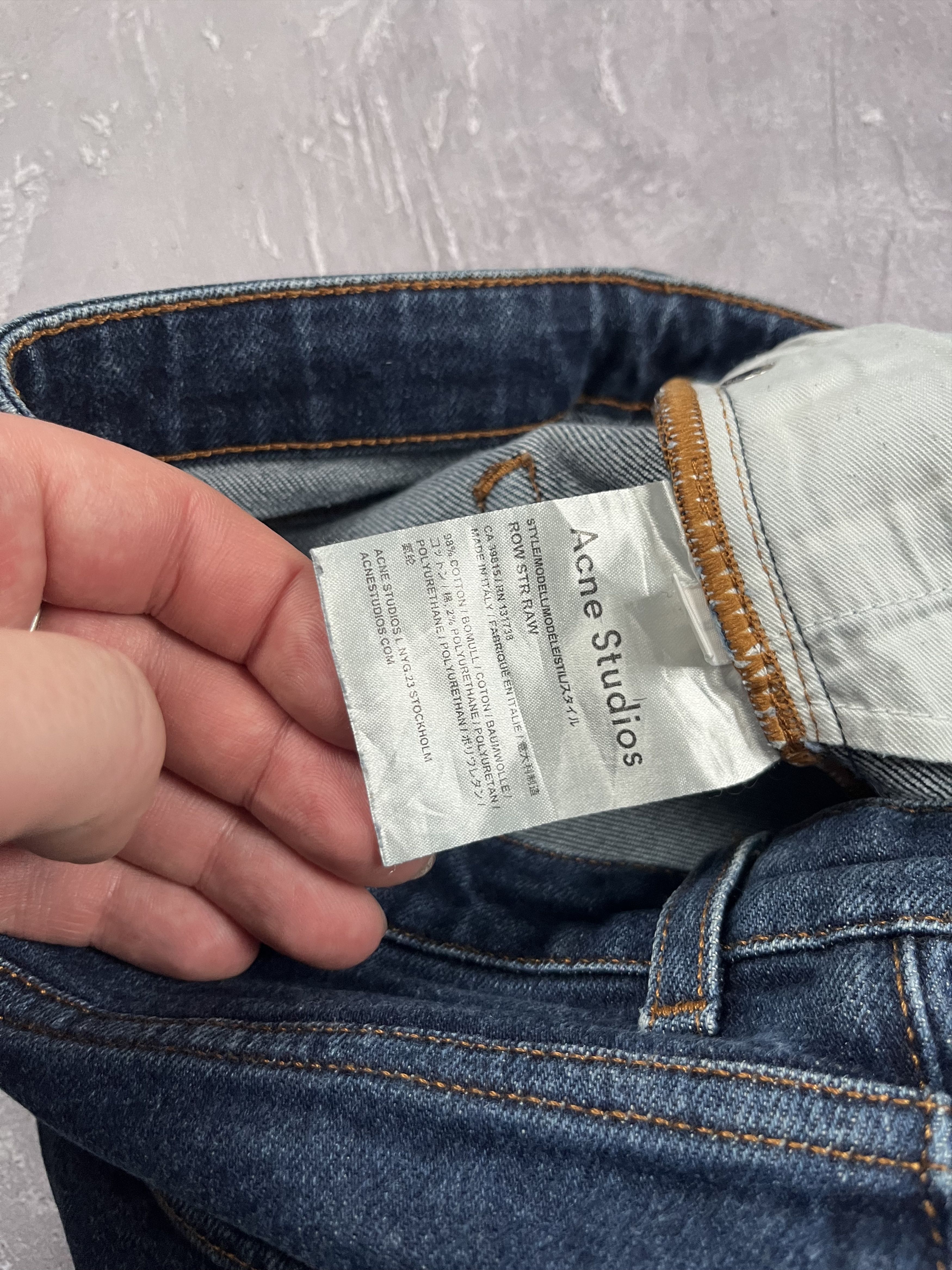 Acne Studios Acne Studios Jeans Womens ROW STR RAW Denim Size 26" / US 2 / IT 38 - 8 Thumbnail