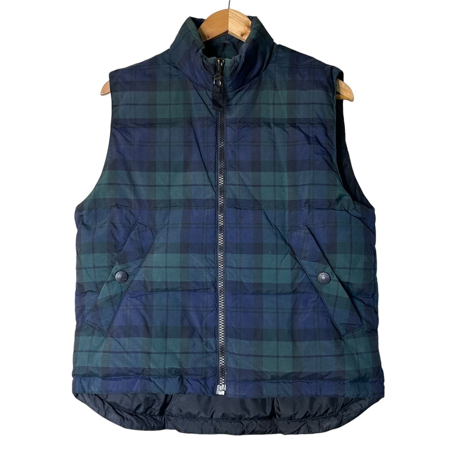 Eddie Bauer Eddie Bauer Vest Down Tartan Plaid Metal Front Zip Size S Size S / US 4 / IT 40 - 1 Thumbnail