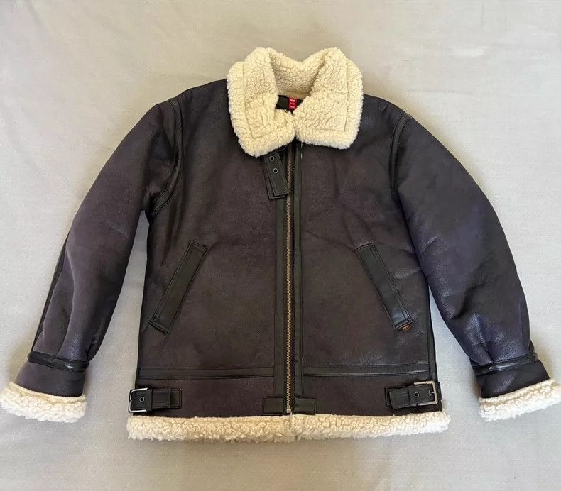 Yohji Yamamoto Alpha B3 Flight Jacket with Shearling Trim-2506 Size L / US 10 / IT 46 - 2 Thumbnail