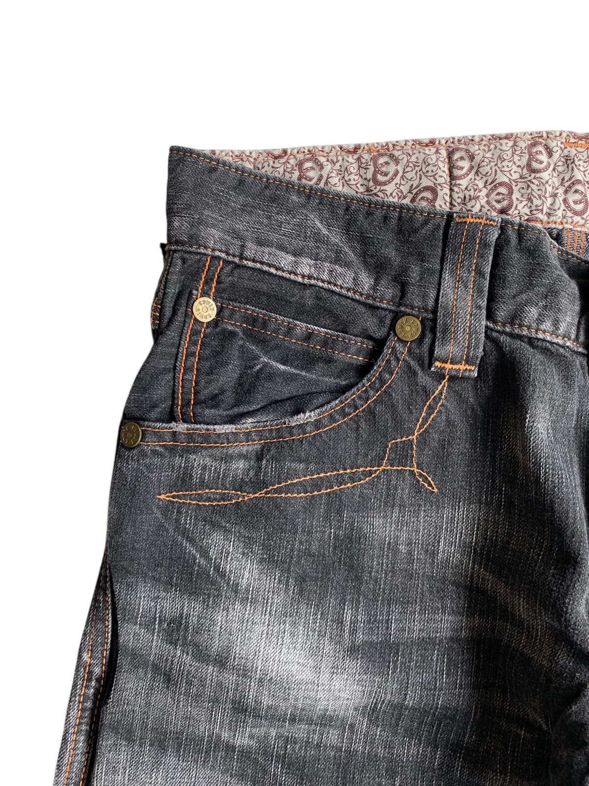 Edwin × If Six Was Nine × Kapital EDWIN 503 NAVAJO STYLE FADED & RUSTY MUDMAX DISTRESSED DENIM Size US 31 - 12 Thumbnail