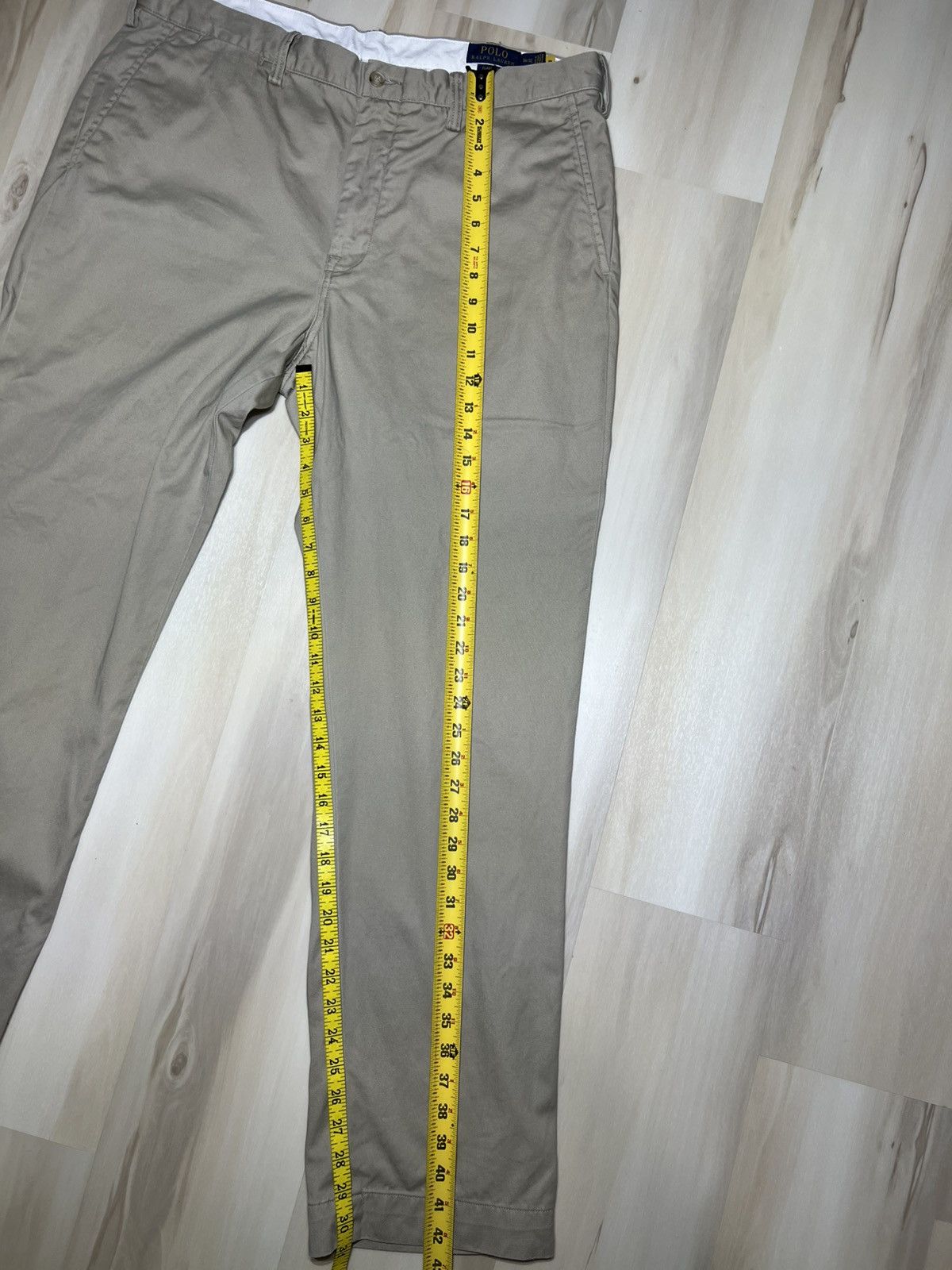 Polo Ralph Lauren Polo Ralph Lauren Beige Chino Mens 36x32 Khaki Classic Fit Size US 36 / EU 52 - 5 Thumbnail