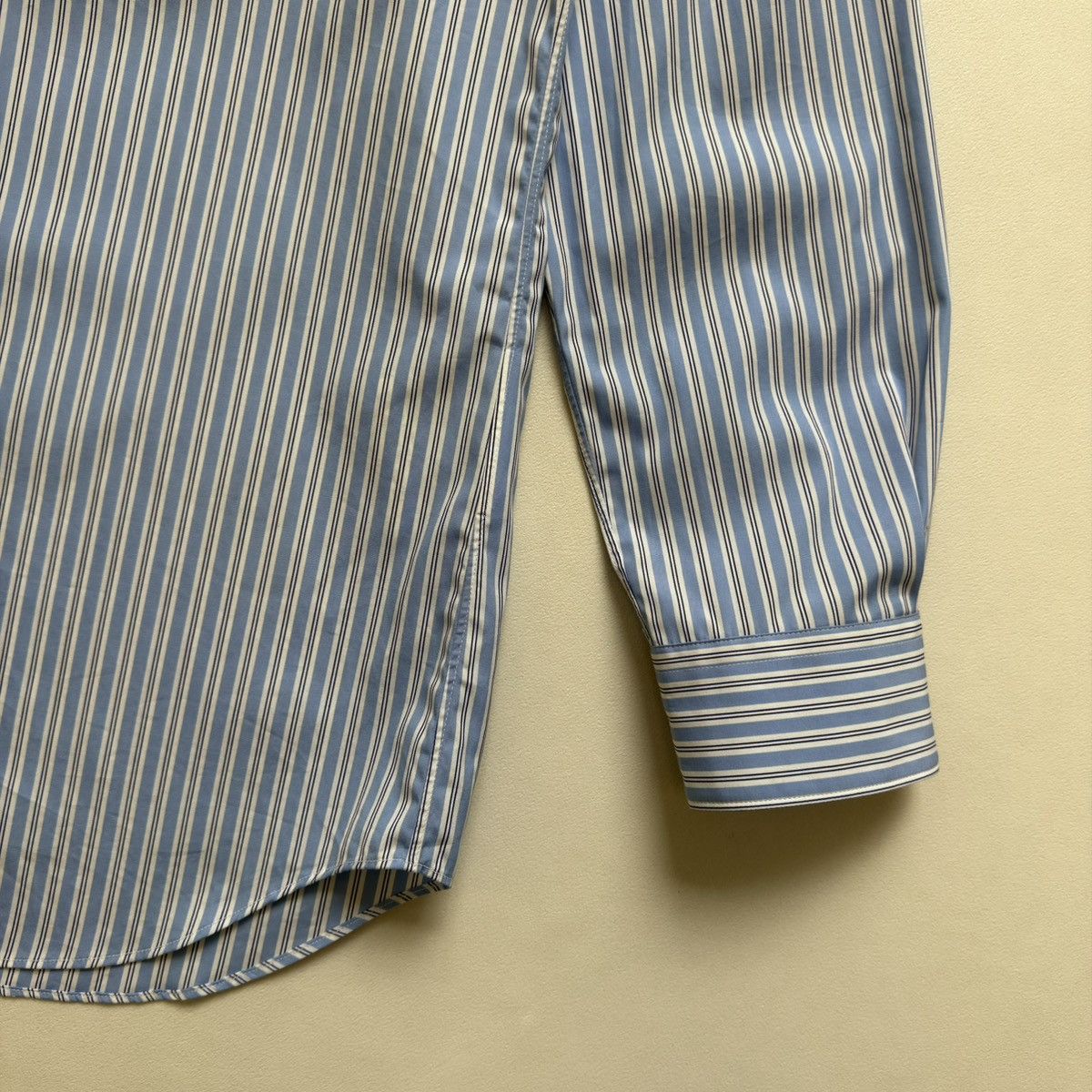 Comme des Garcons Blue/White Striped Cotton Shirt Size US M / EU 48-50 / 2 - 10 Thumbnail