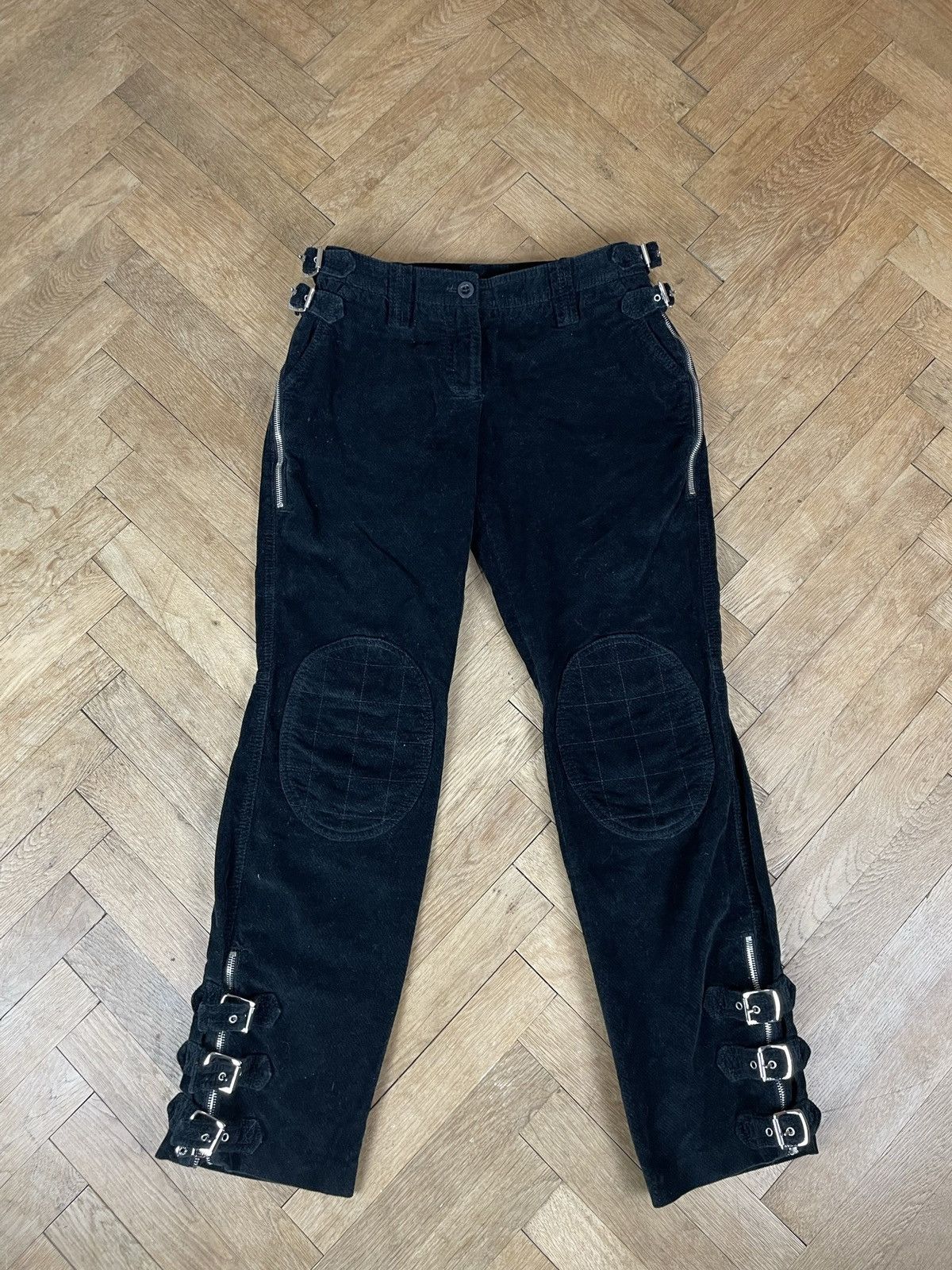 Dolce & Gabbana Dolce & Gabbana AW2006 Buckle Zipper Corduroy Bondage Pants Size US 28 / EU 44 - 1 Thumbnail