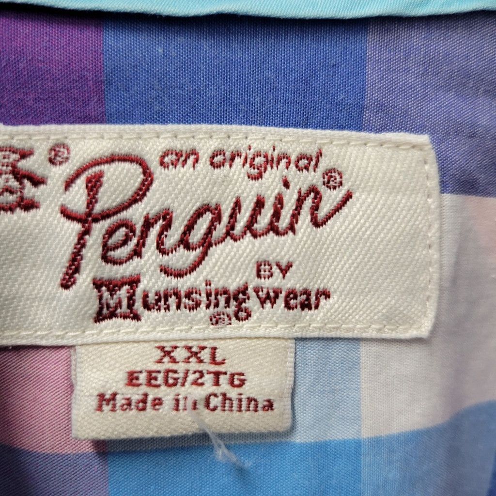 Other Penguin Men Heritage Slim-Fit Checkered Short Sleeves Shirt Size US XXL / EU 58 / 5 - 6 Thumbnail