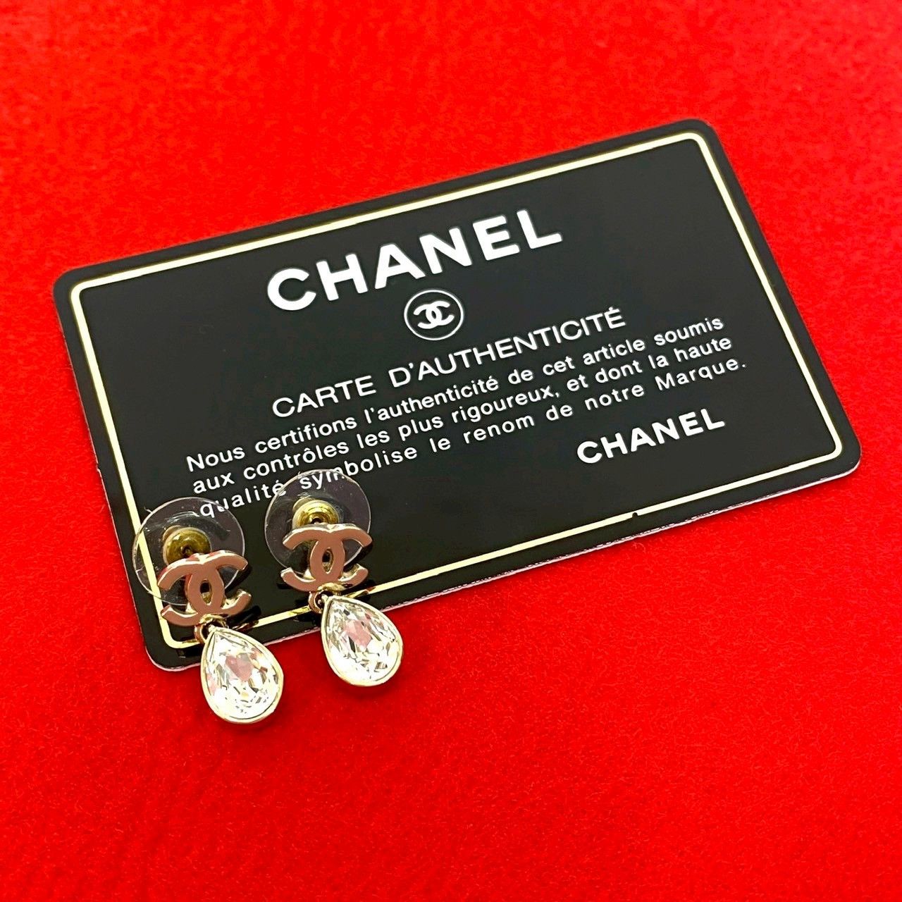 Chanel Chanel Chanel Coco Mark Earrings Metal Earrings A22C DUTY FREE for USA Size ONE SIZE - 1 Thumbnail