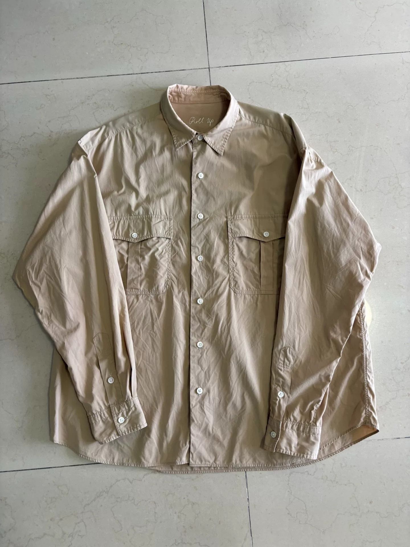 Porter Classic Porter Classic Roll Up Shirt in Khaki Size US L / EU 52-54 / 3 - 1 Thumbnail