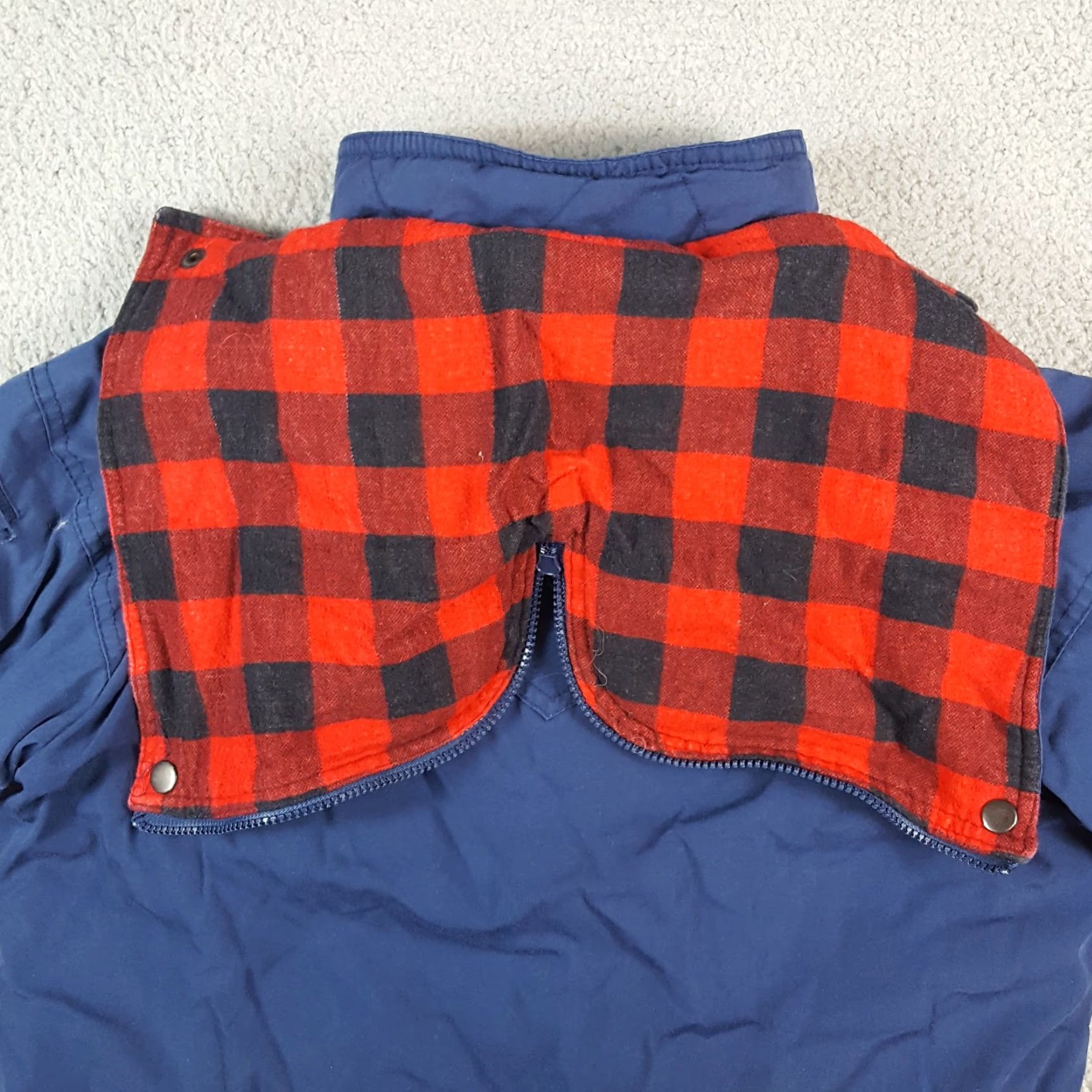 Vintage VINTAGE Art II Jacket Men 80s Buffalo Plaid Flannel Lined Hooded Outdoor Coat Blue Medium, Full Zip, Pockets, Lined, Vintage 80s, Fall, Spring, Winter Size US M / EU 48-50 / 2 - 7 Thumbnail