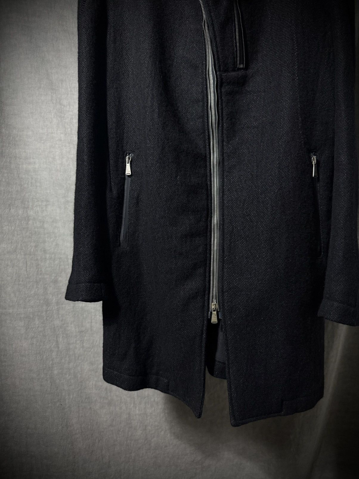 10sei0otto 10sei0otto Asymmetric Double Zip Wool Coat Size US S / EU 44-46 / 1 - 4 Thumbnail