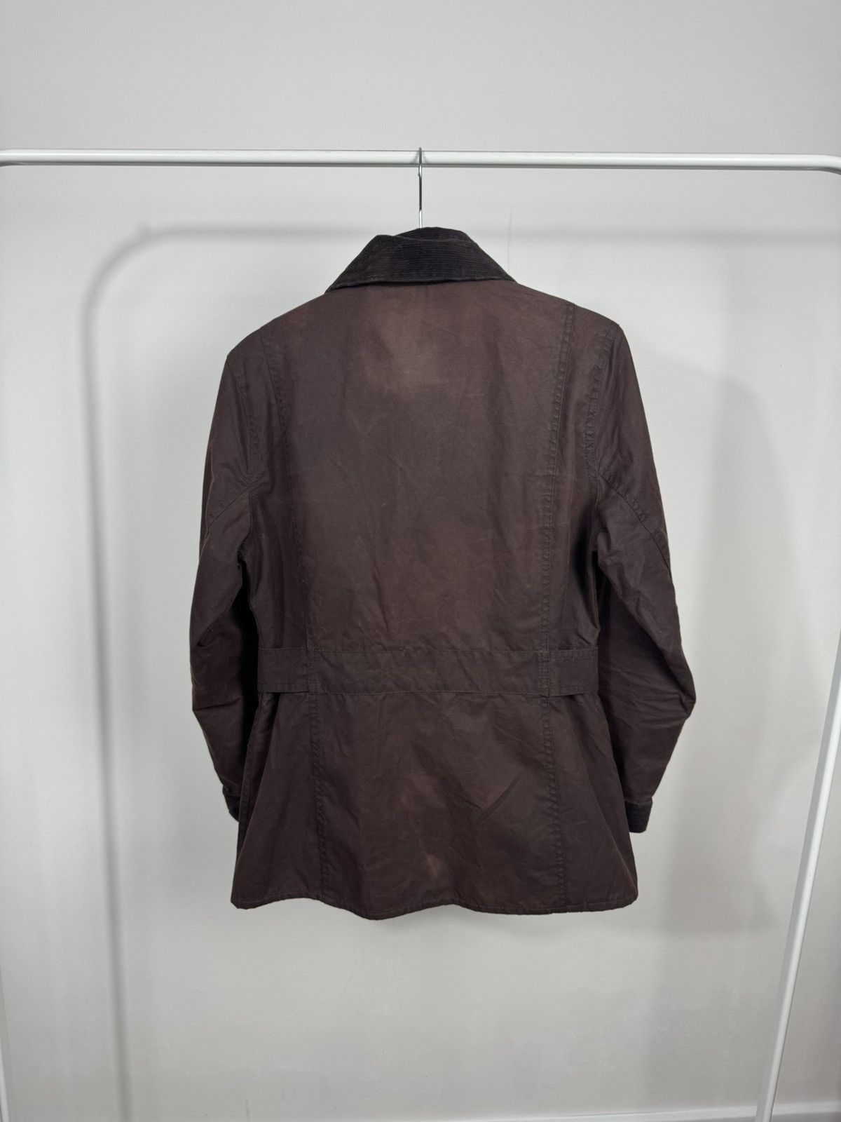 Barbour Barbour Women’s Waxed Double Breasted Jacket Brown UK8 Coat Size S / US 4 / IT 40 - 14 Thumbnail