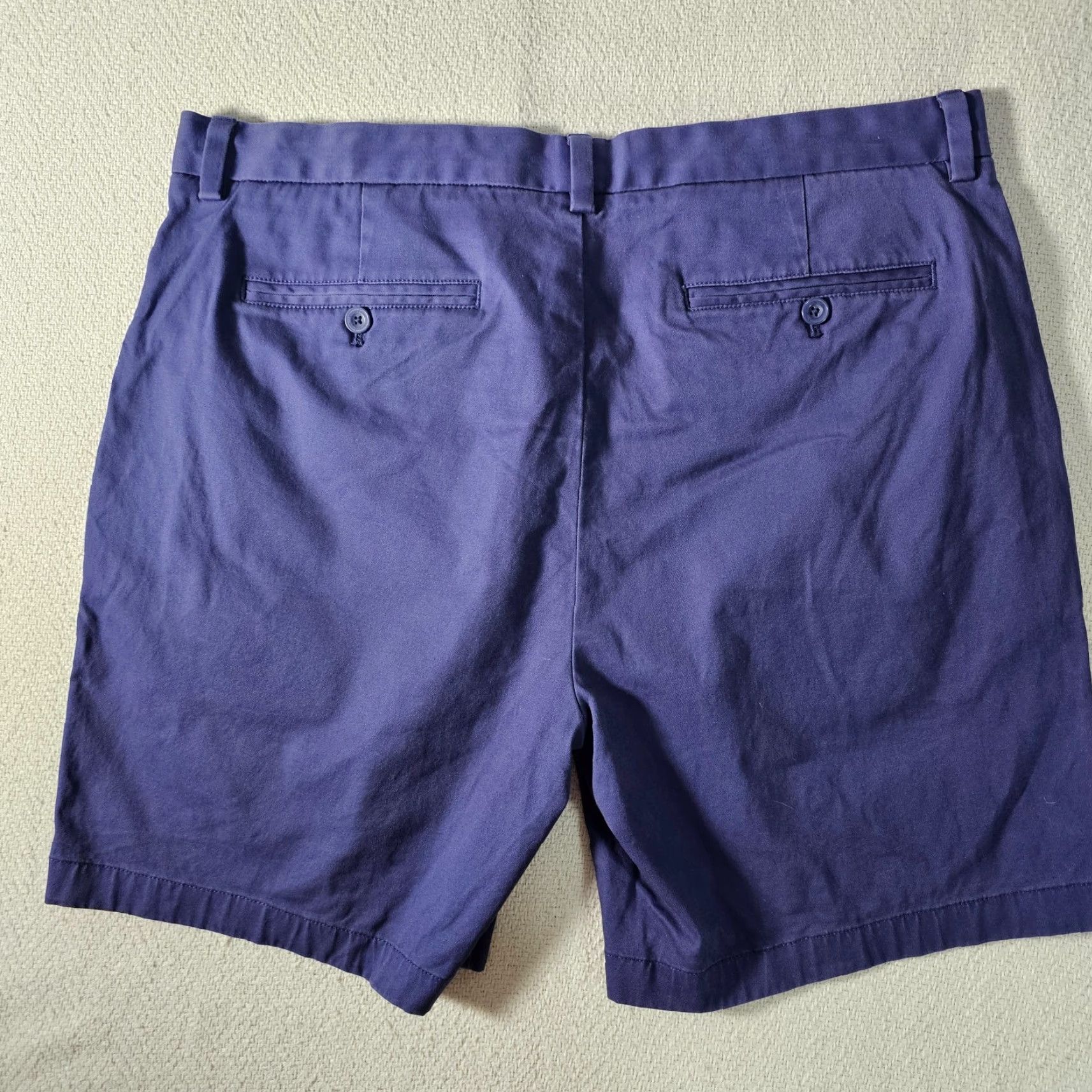 Vineyard Vines Vineyard Vines Chino Shorts Men 36 Indigo Blue Cotton Preppy Casual Regular Inseam 7" Stretch Pockets Flat Front Modern Vintage No Size US 36 / EU 52 - 7 Thumbnail