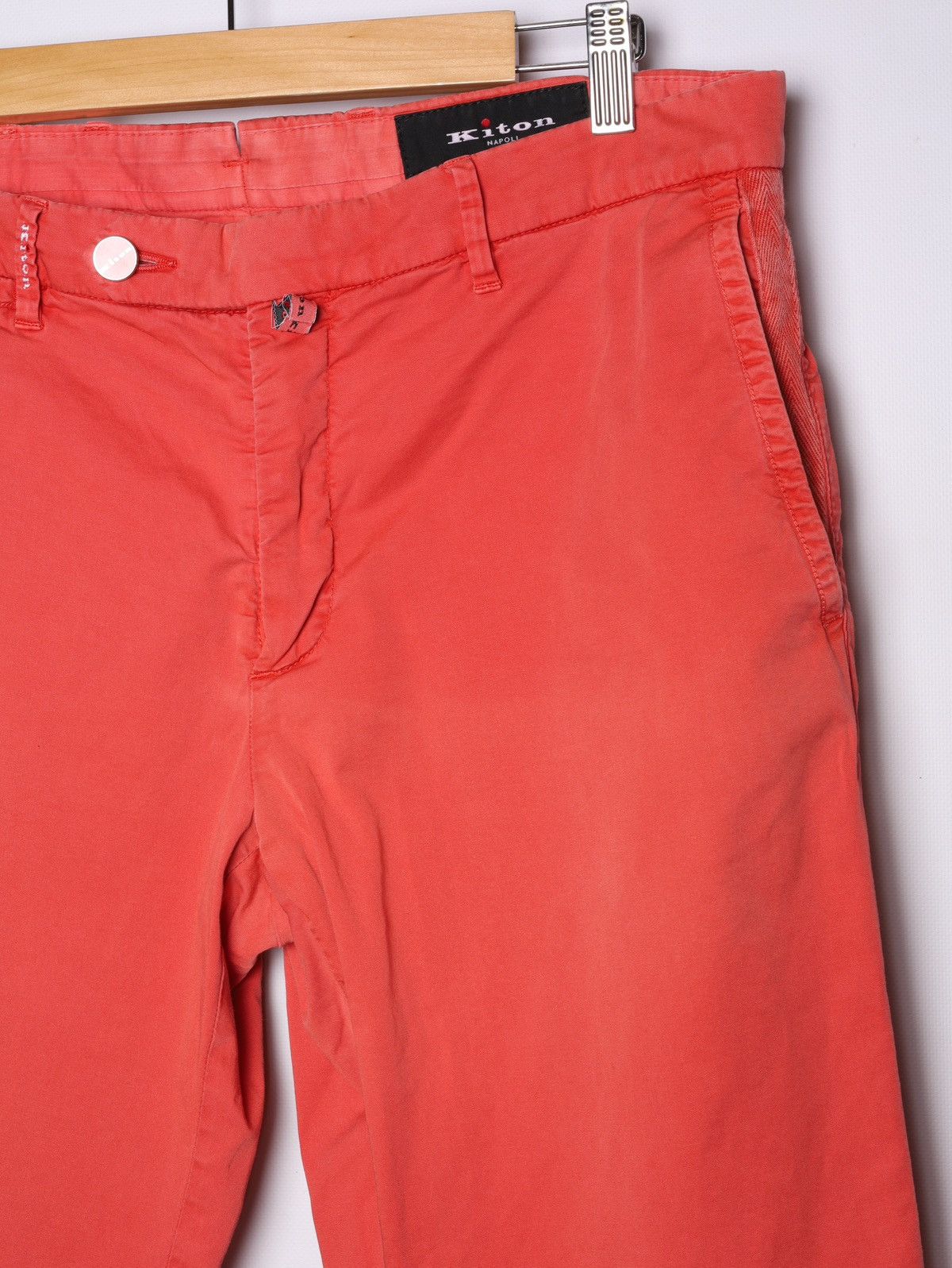 Kiton Kiton Napoli Coral Cotton Pants Trousers Size US 34 / EU 50 - 12 Thumbnail