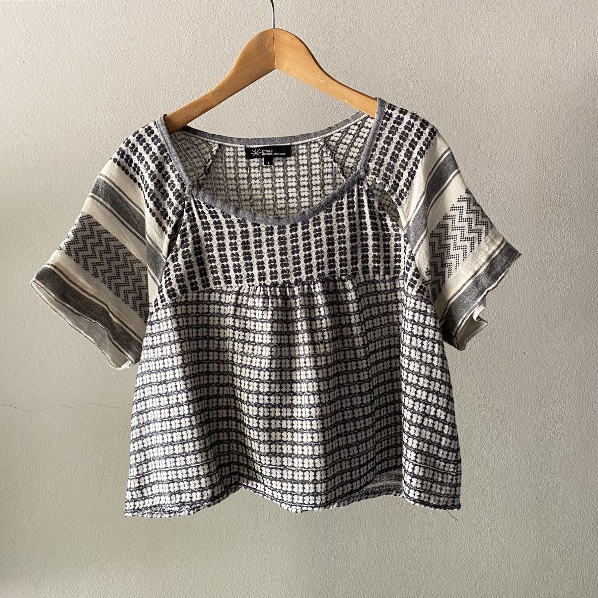 Designer ÉTOILE ISABEL MARANT Boho Woven Crop Top Size S / US 4 / IT 40 - 1 Thumbnail