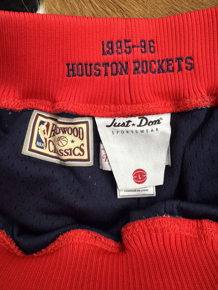 Just Don × Mitchell & Ness Just Don Houston Rockets Mitchell and Ness Shorts Size US 34 / EU 50 - 5 Thumbnail