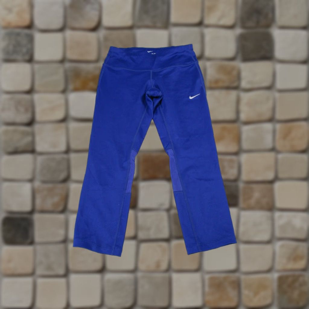 Nike VINTAGE? No. Nike Leggings Women XS Dri-Fit Blue Cropped Athletic Fit Activewear Gym Running Yoga Size 26" / US 2 / IT 38 - 1 Thumbnail