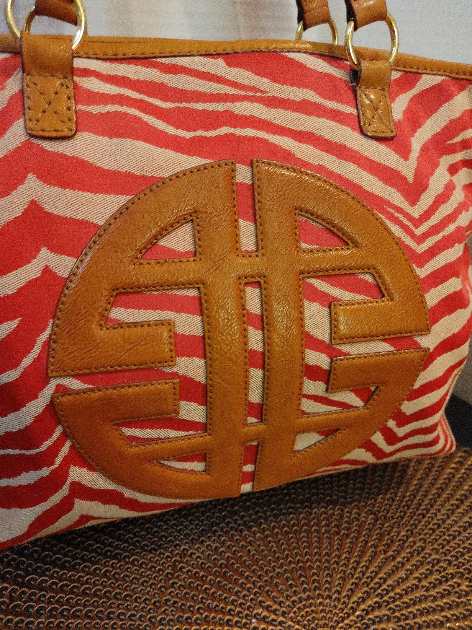 Designer Antonio Melani Zebra Striped Becky Tote Size ONE SIZE - 2 Thumbnail