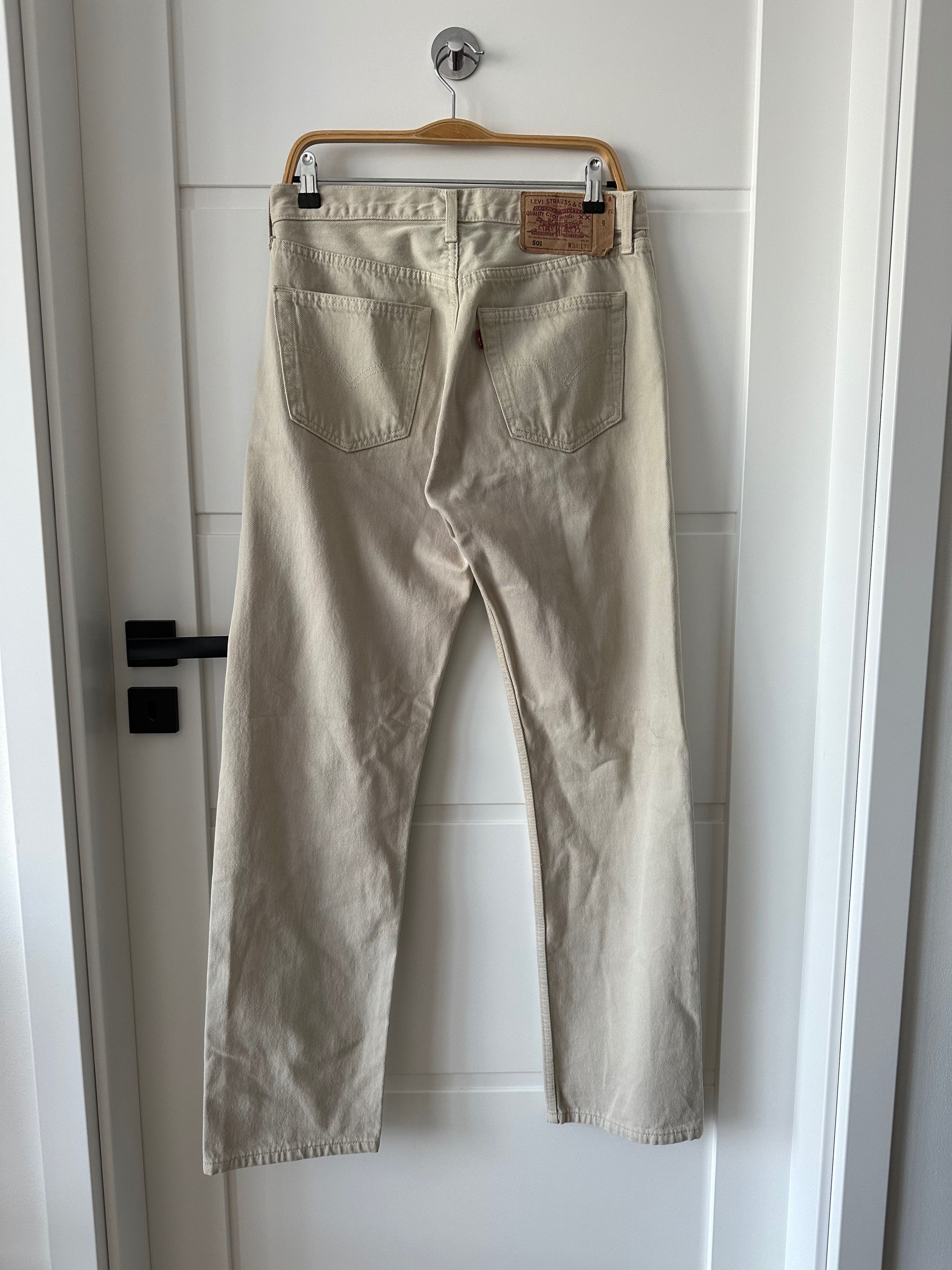 Levi's 90's Levi's 501 Red Rab vintage denim ivory jeans pants Size US 31 - 6 Thumbnail