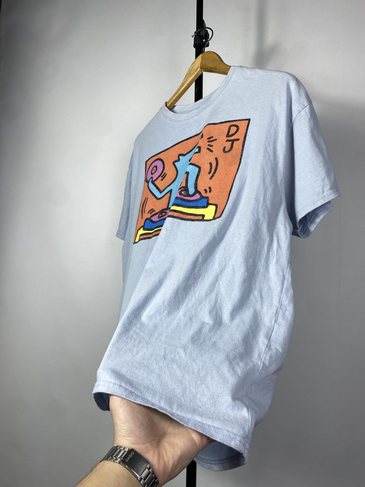 Keith Haring × Vintage 00s BIG Logo Art Keith Haring Y2K t-shirt Size US M / EU 48-50 / 2 - 3 Thumbnail
