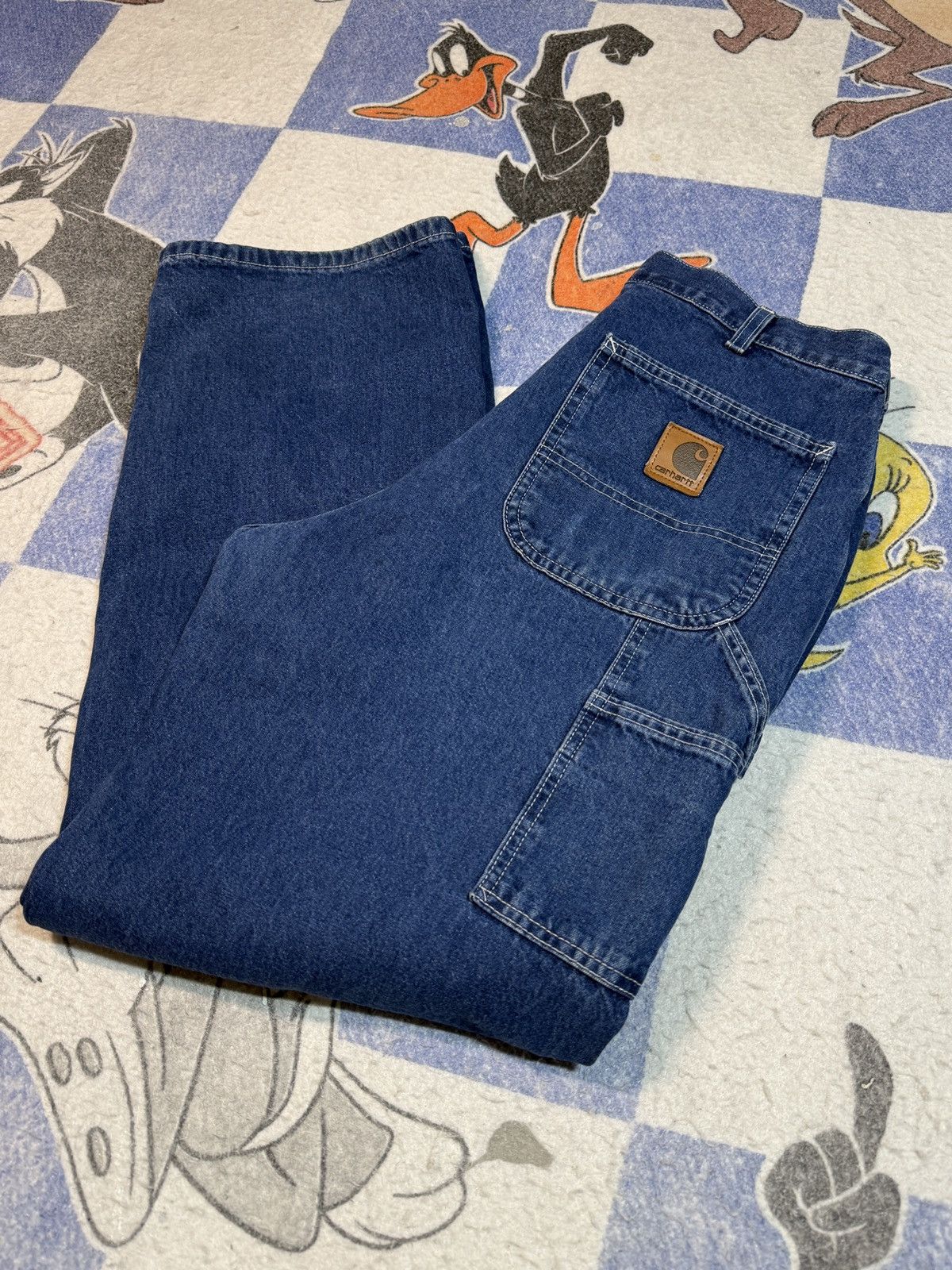 Carhartt Vintage Carhartt denim carpenter pants Size US 34 / EU 50 - 2 Thumbnail