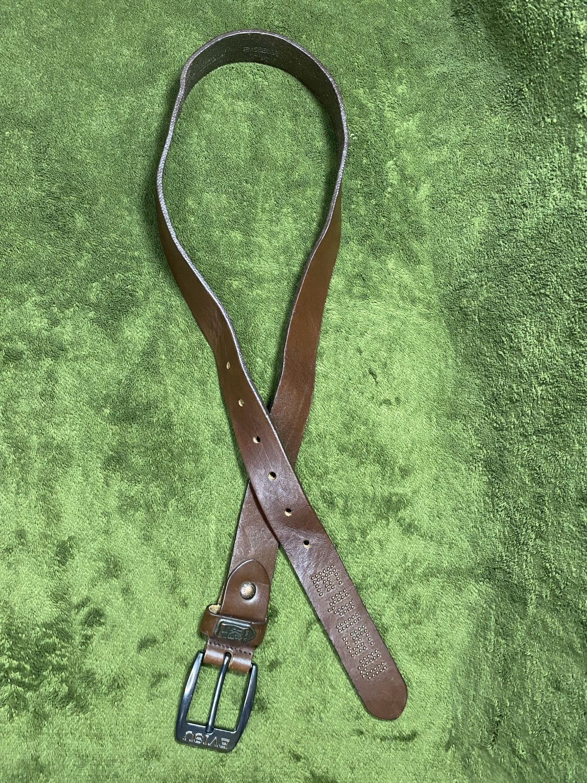 Evisu Evisu brown leather belt Size 32 - 2 Thumbnail